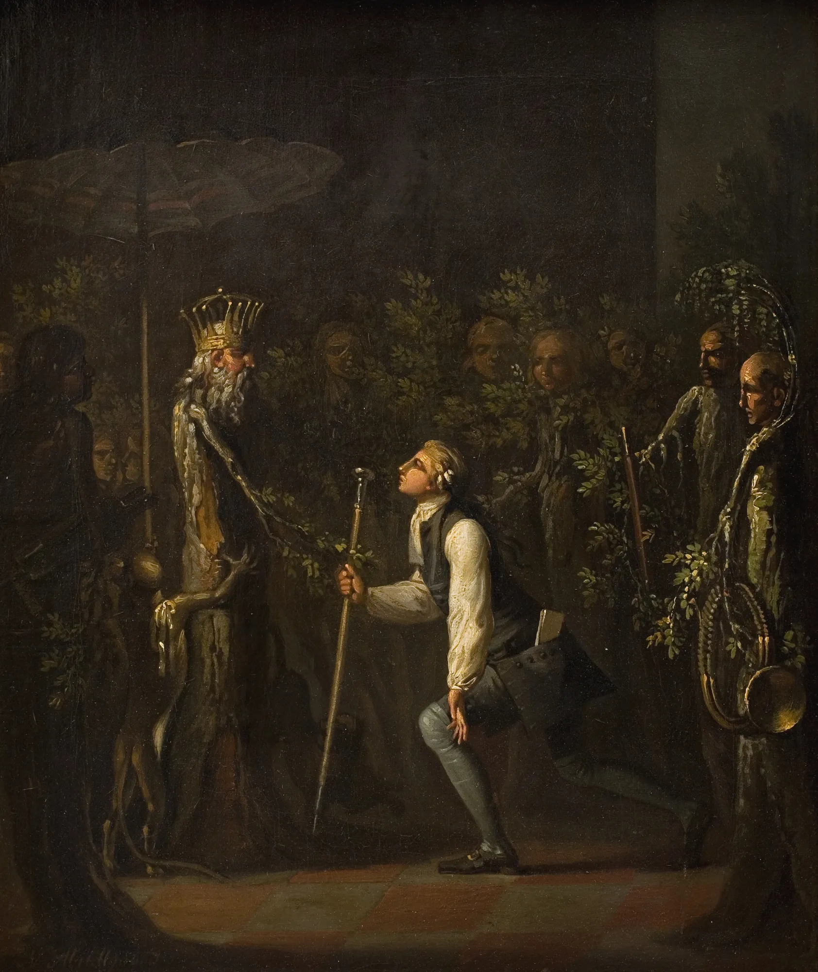 The Potuans are Surprised to see Niels Klim Genuflect in front of the Wise Prince