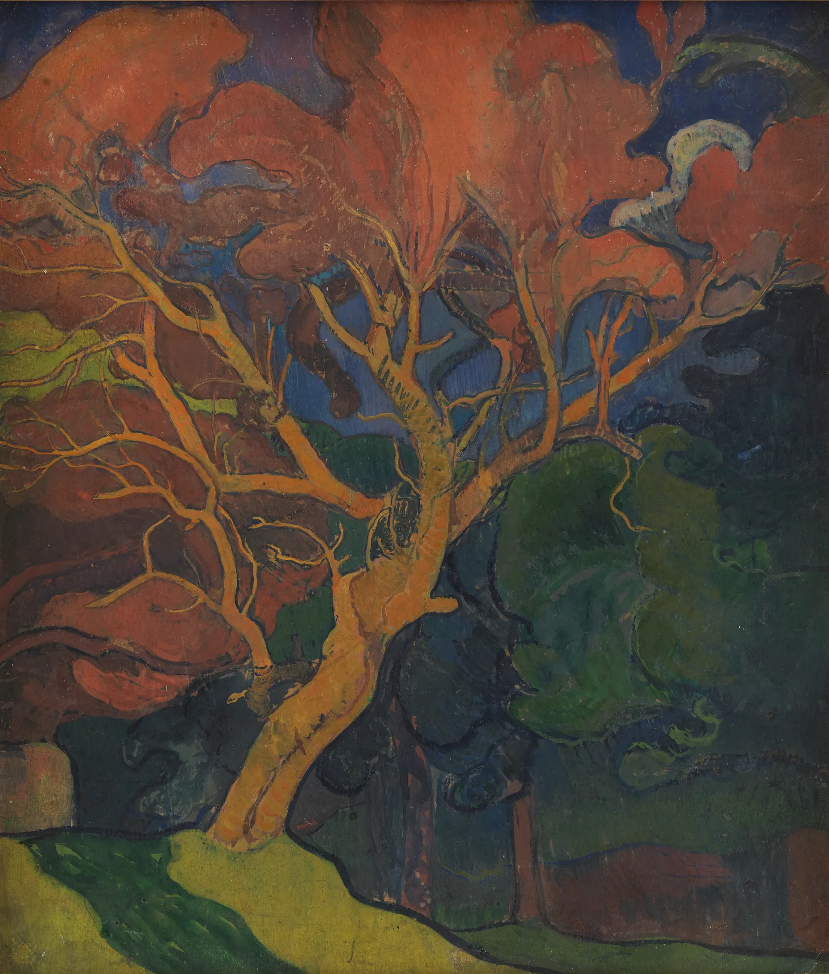 Wood with Crooked Tree
