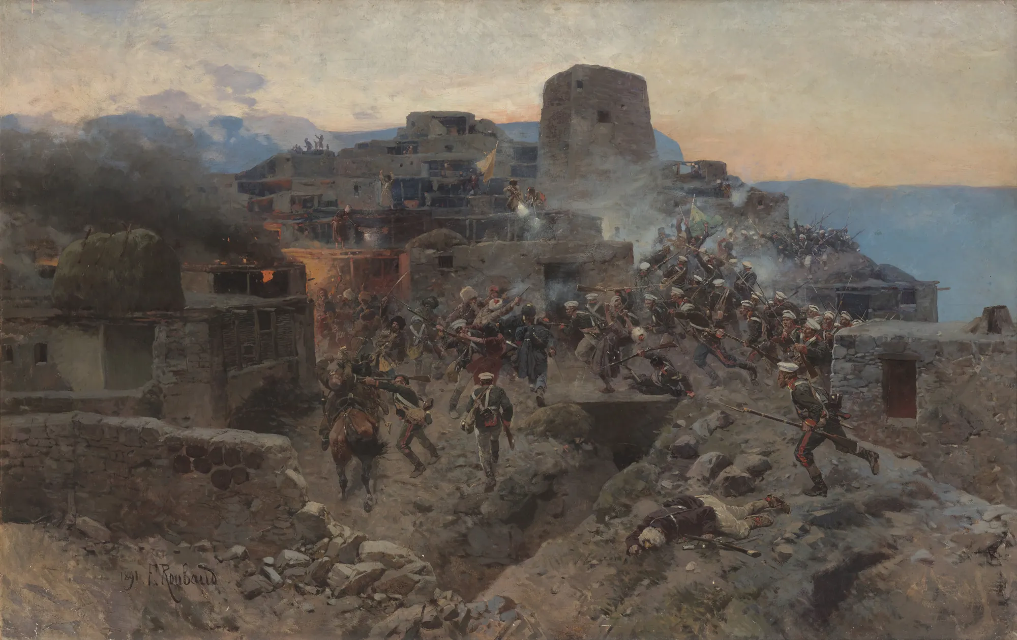 The Assault of Gimry on October 17, 1832