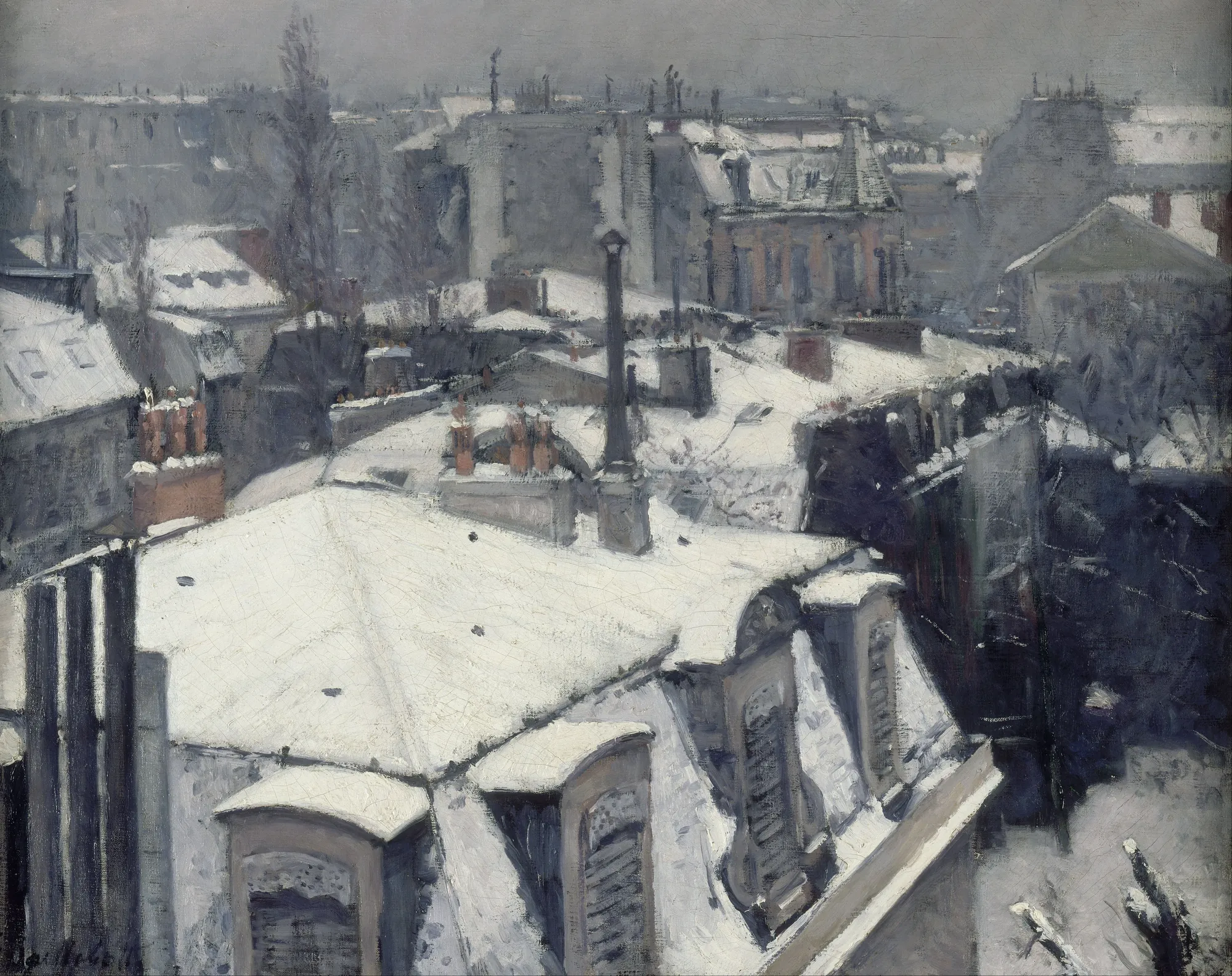 Rooftops in the Snow (Vue de toits)