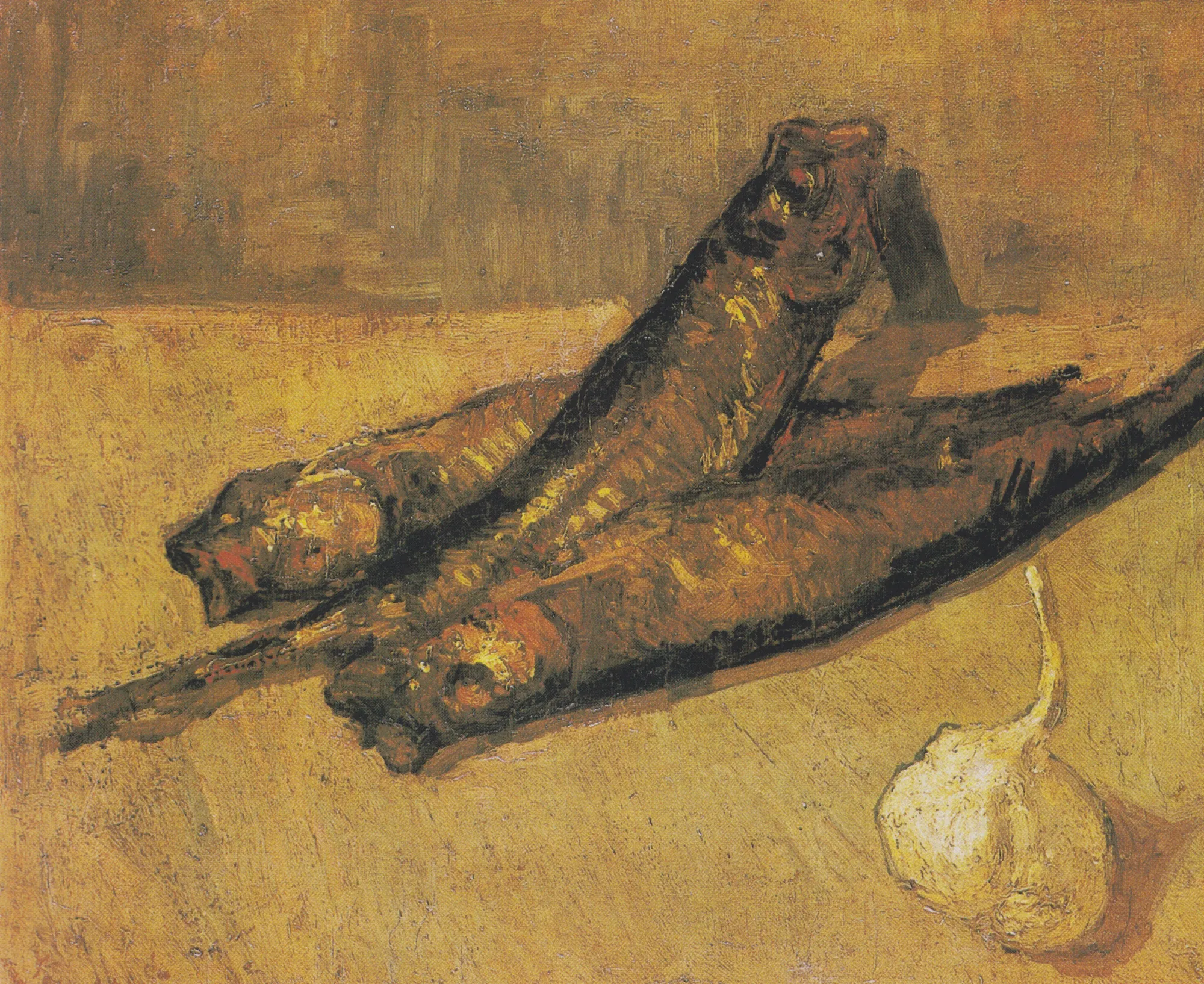 Still Life with Buckling and Garlic