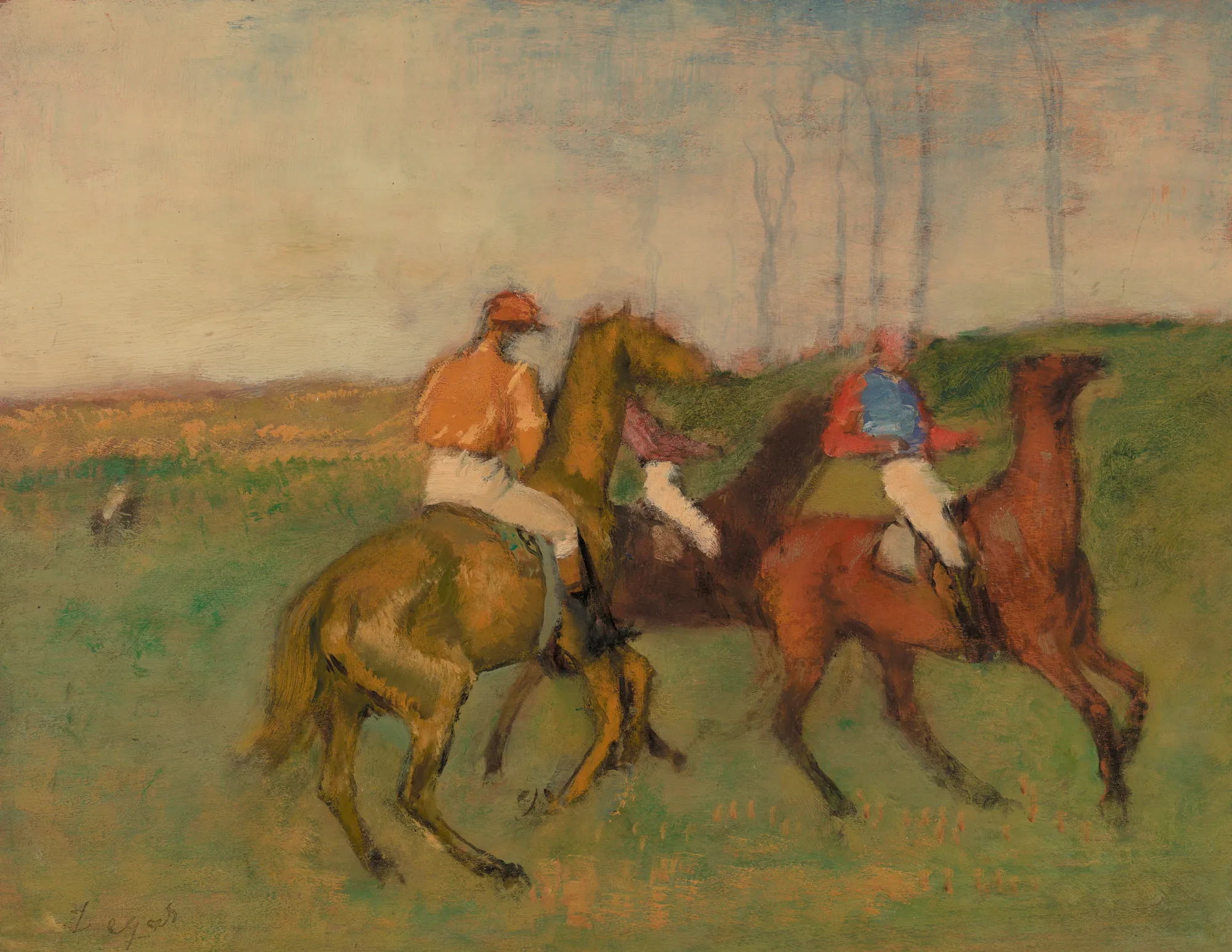 Jockeys and Race Horses