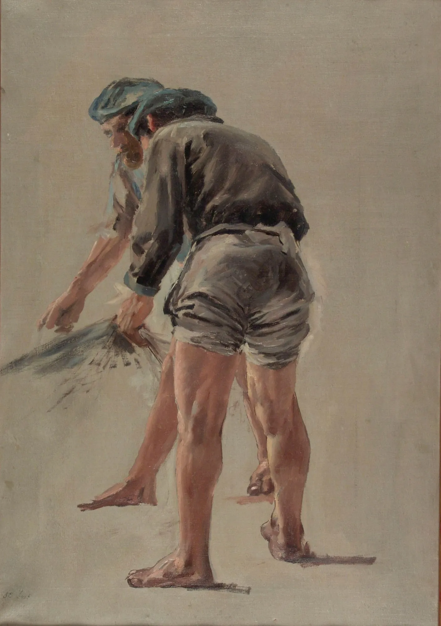 Two Italian Fishermen (Study)