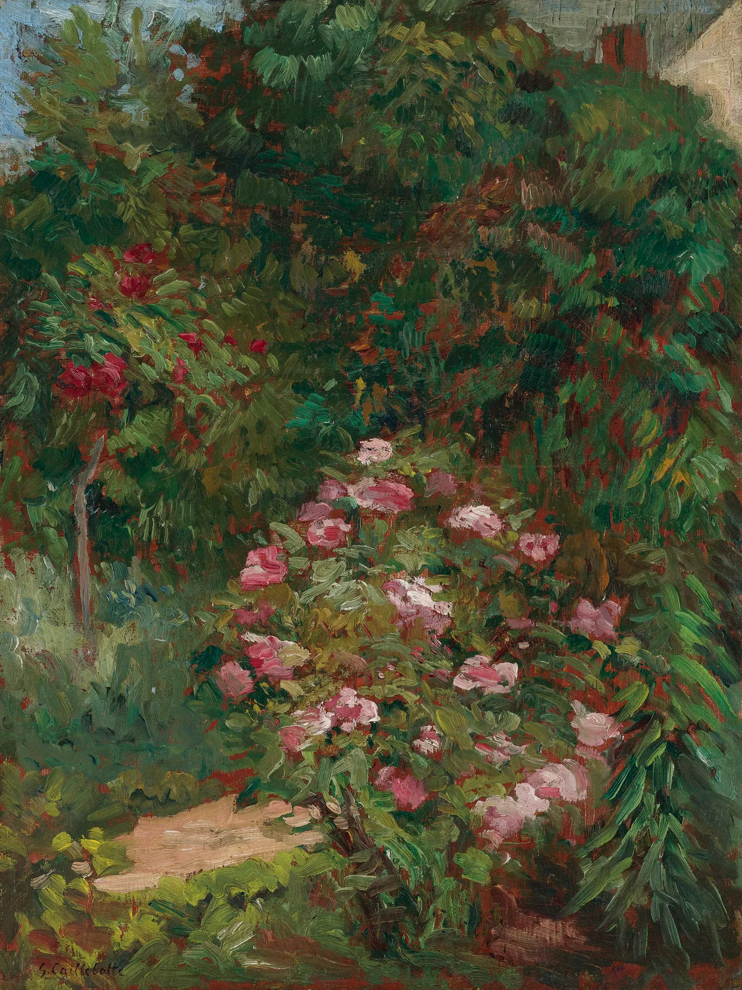 Massif de fleurs, jardin du Petit Gennevilliers