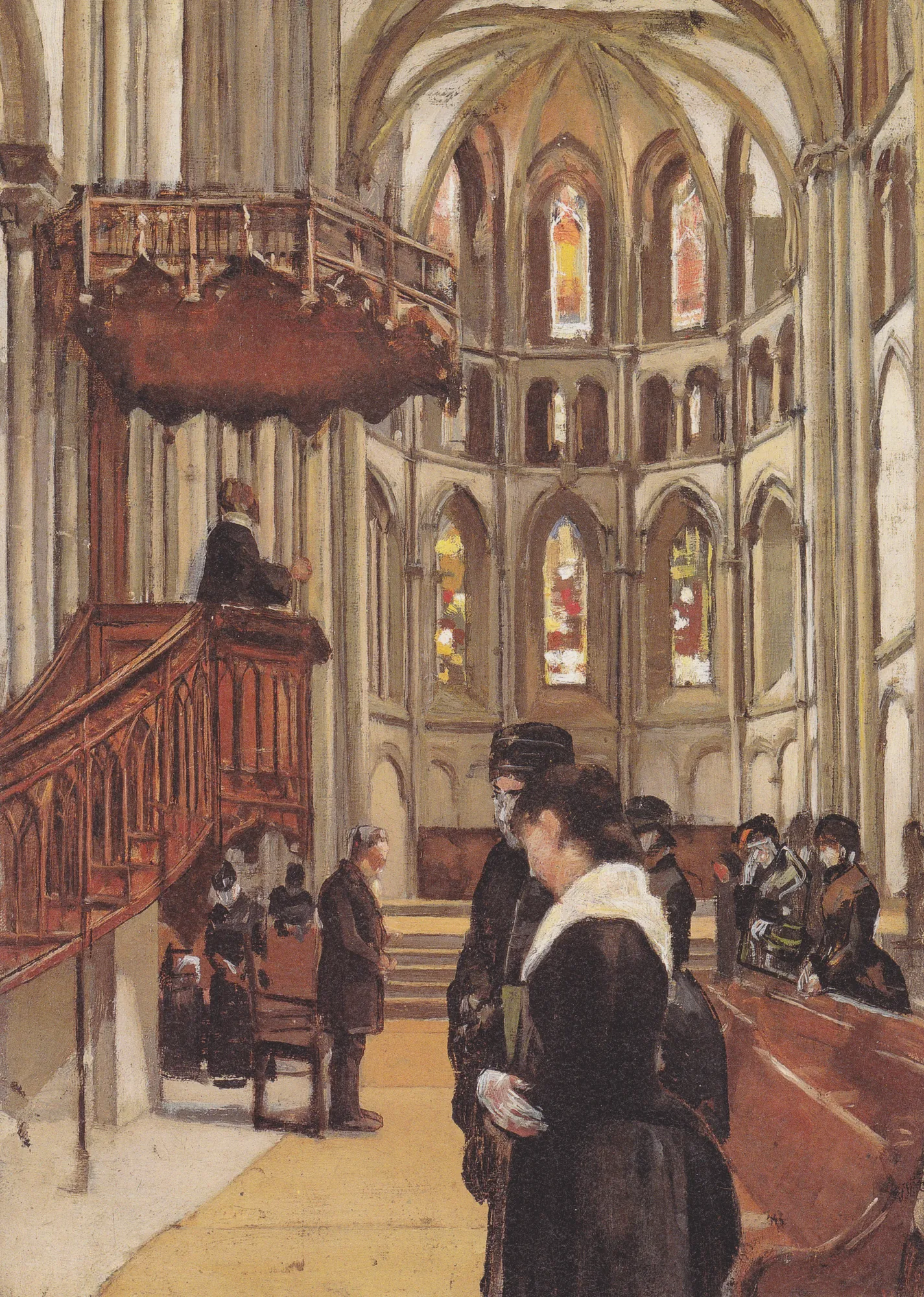 Prayer in St. Pierre Cathedral, Geneva