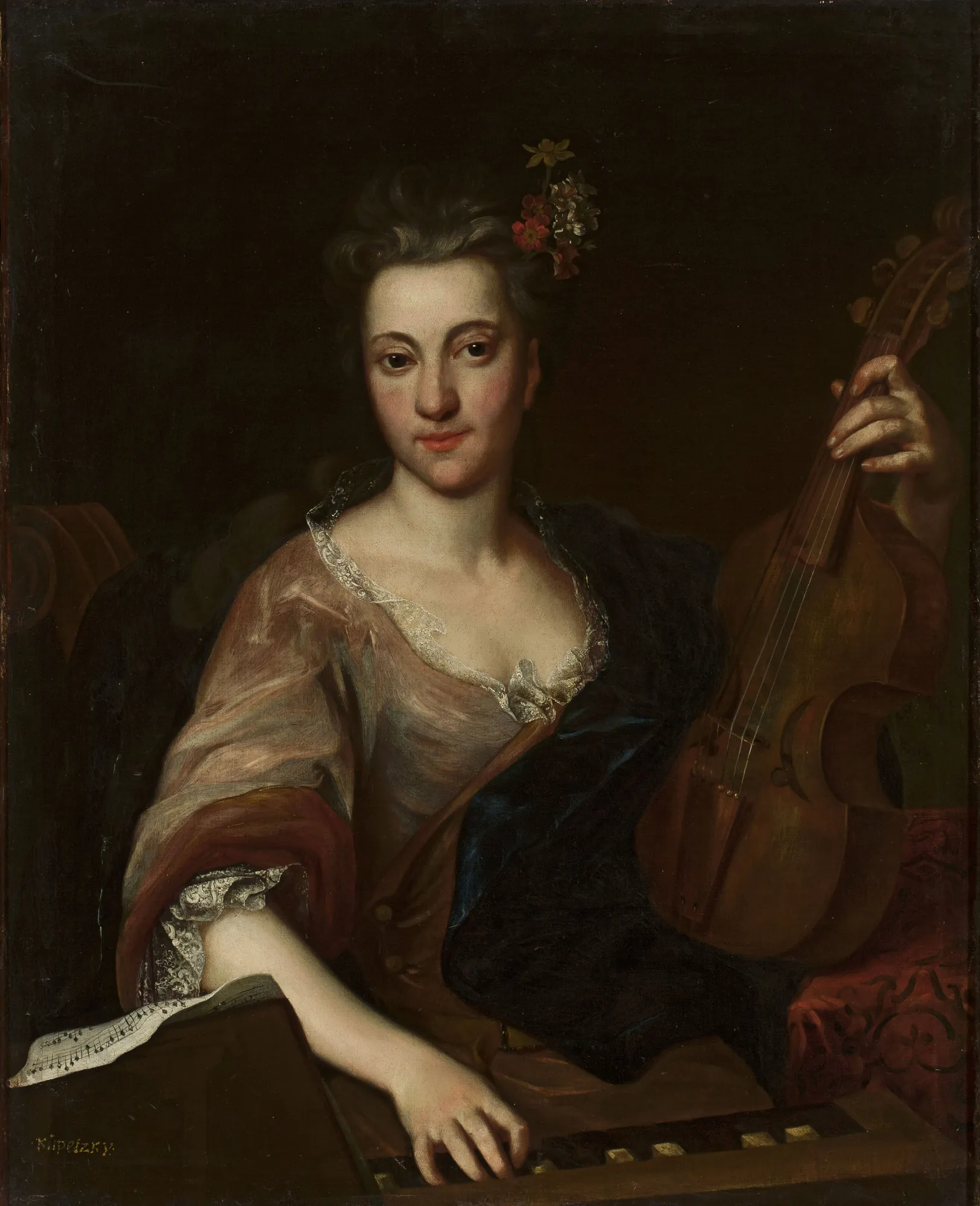 Portrait of a Woman with a Viola d'amore (Maria Helena Sabina Imhoff)