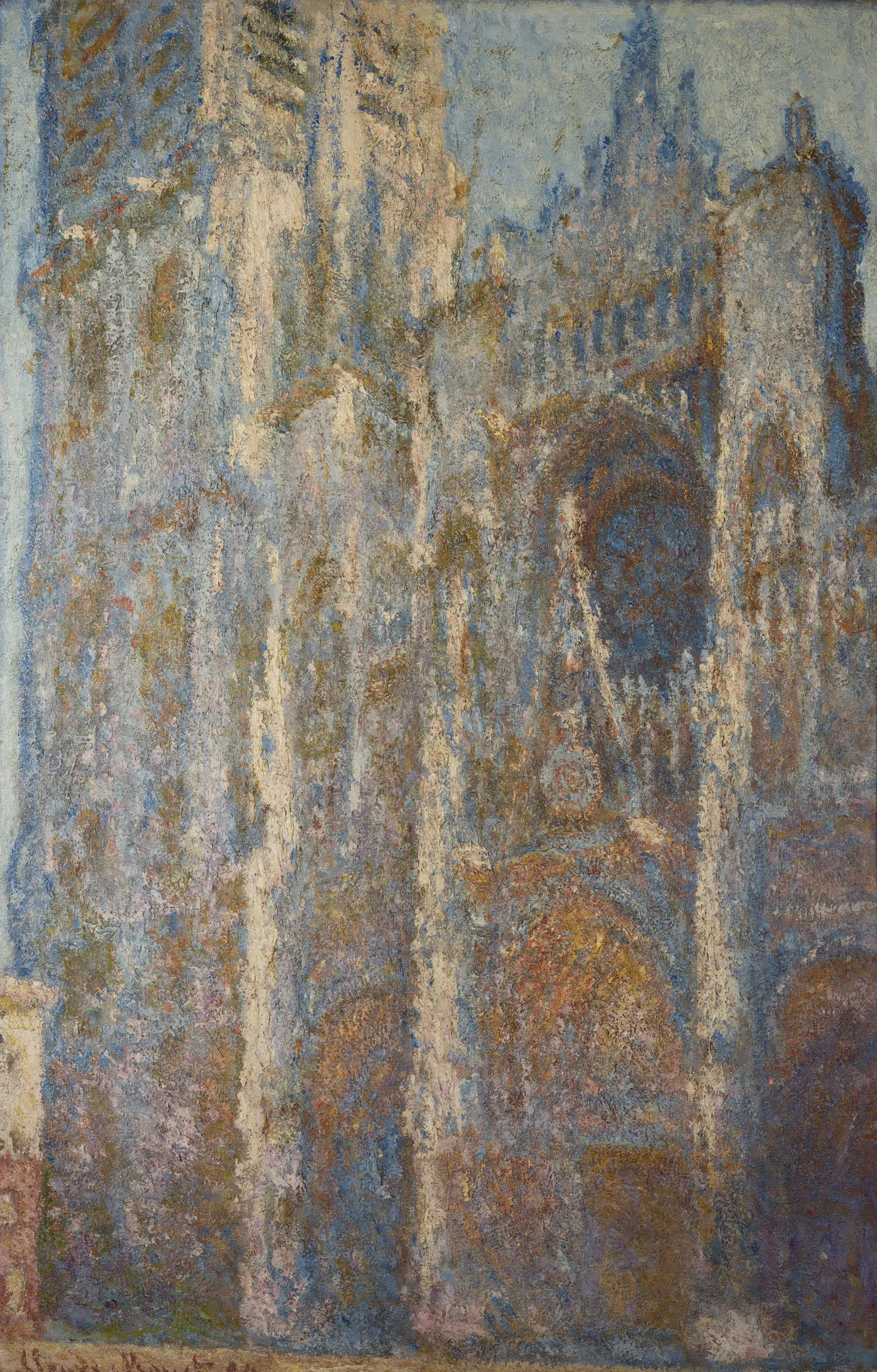 Rouen Cathedral, Portal and Tower d'Albane, Midday
