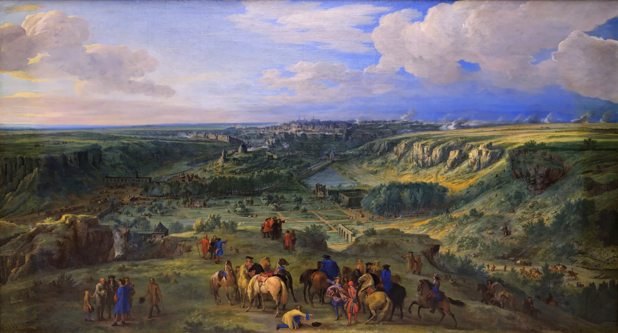 View of the City of Luxemburg from the Mansfeld Baths