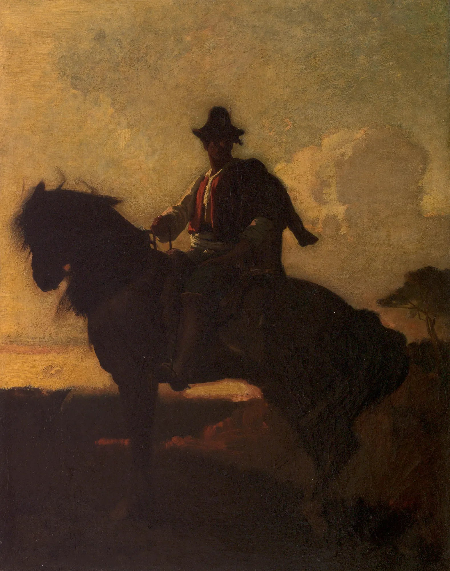 Shepherd on Horseback in the Roman Countryside