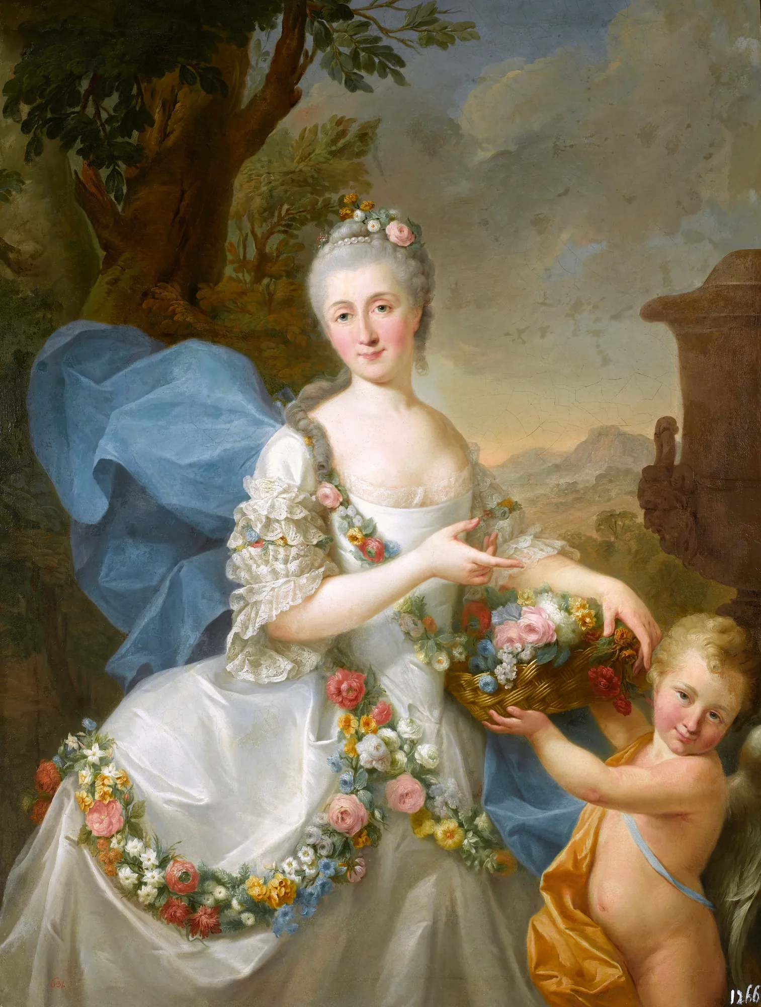 Portrait of Apolonia Poniatowska and her Son as Flora and Amor
