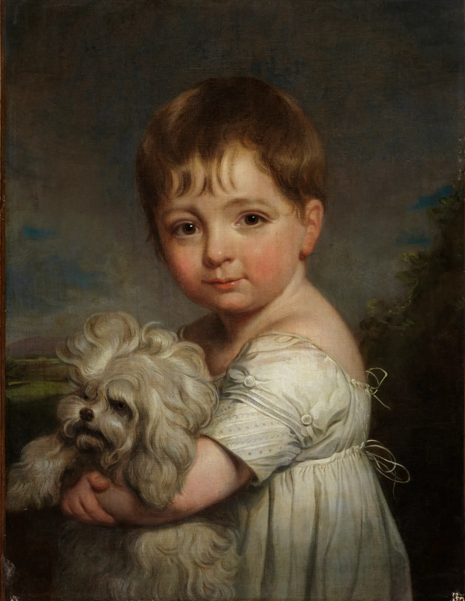 Young Girl with a Poodle