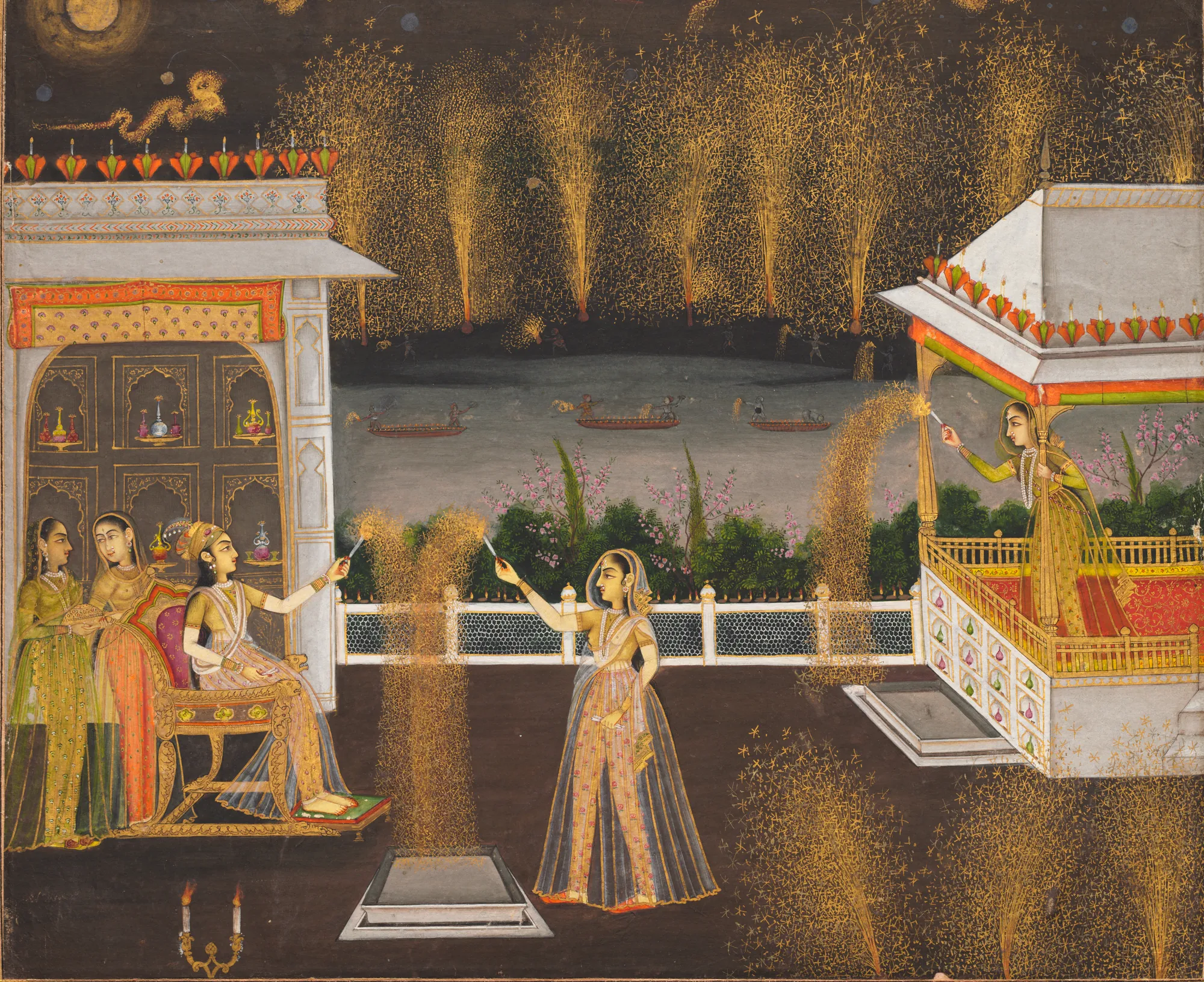 Royal Women Celebrating Diwali