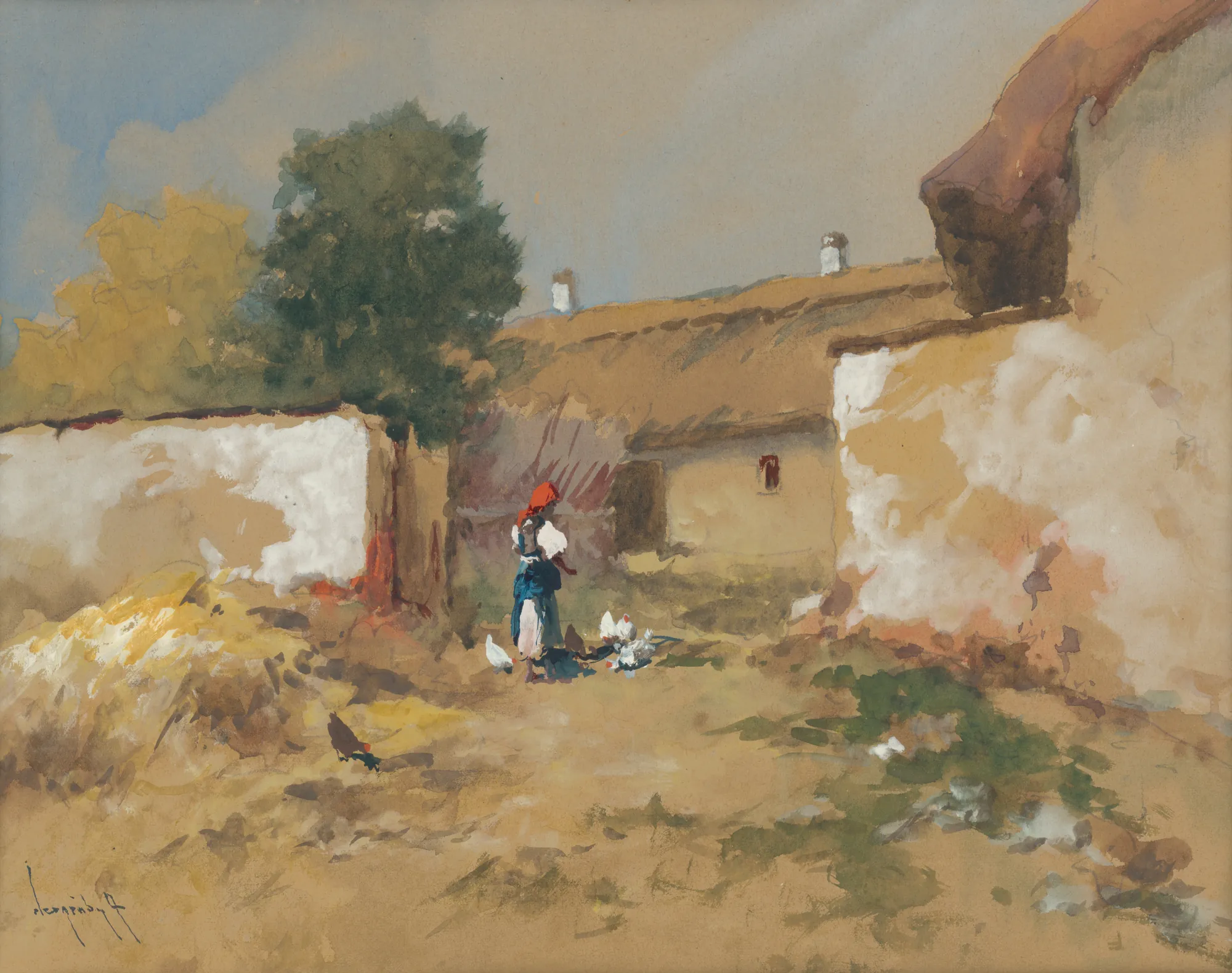Girl with Poultry (Dievča s hydinou)