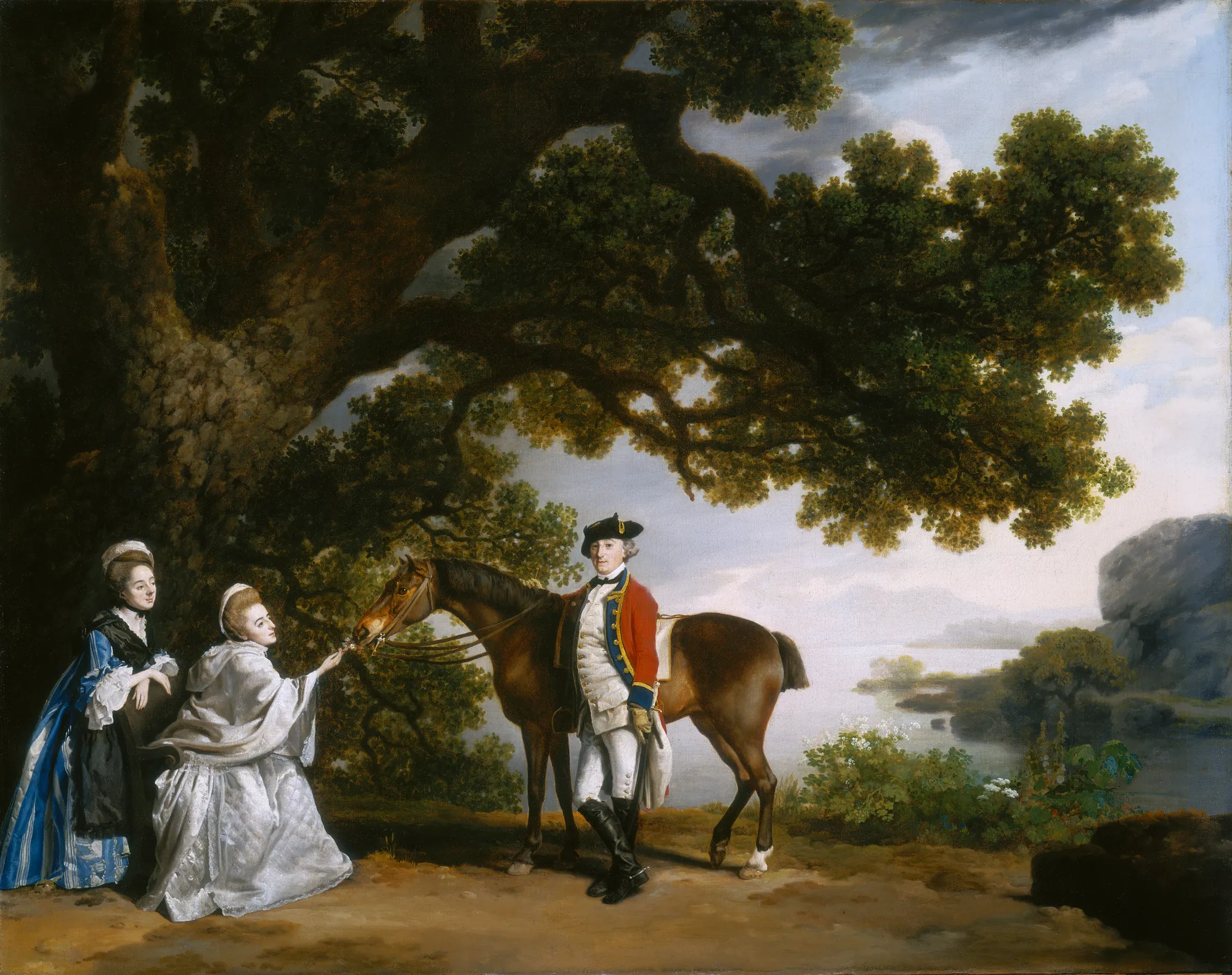 Captain Samuel Sharpe Pocklington with His Wife and Sister