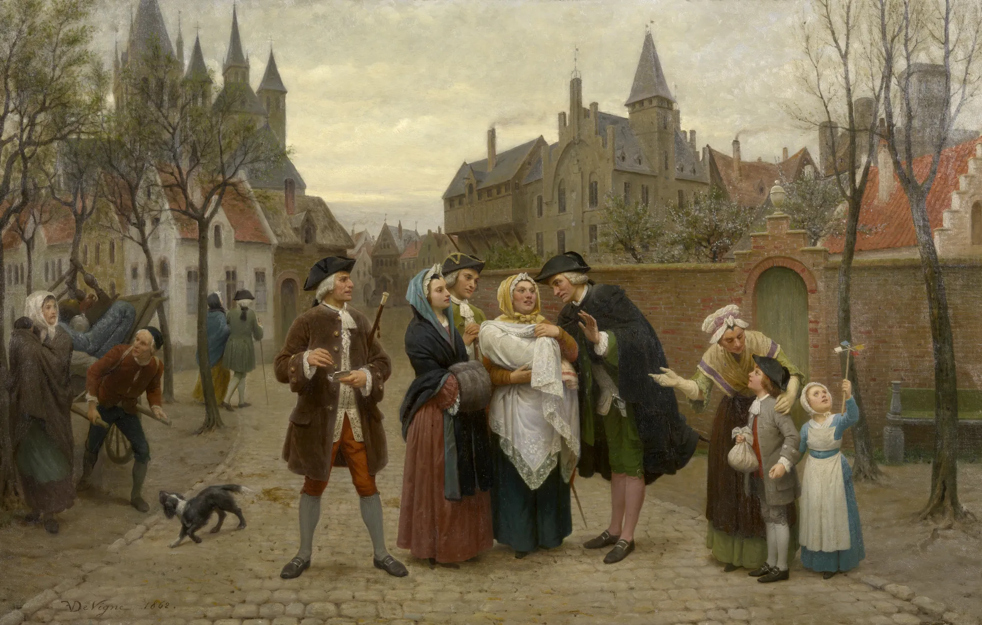 A Baptism in Flanders in the 18th Century