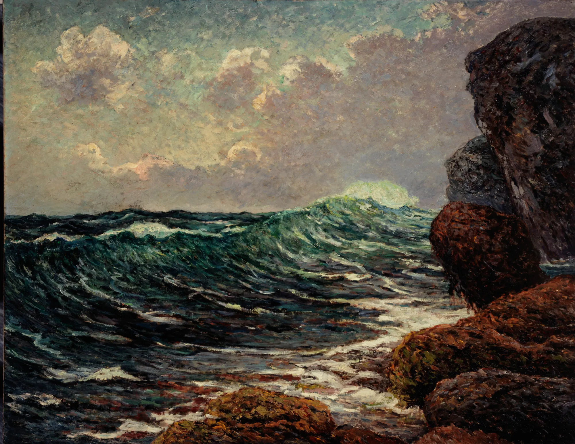 La marée montante à Port-Blanc