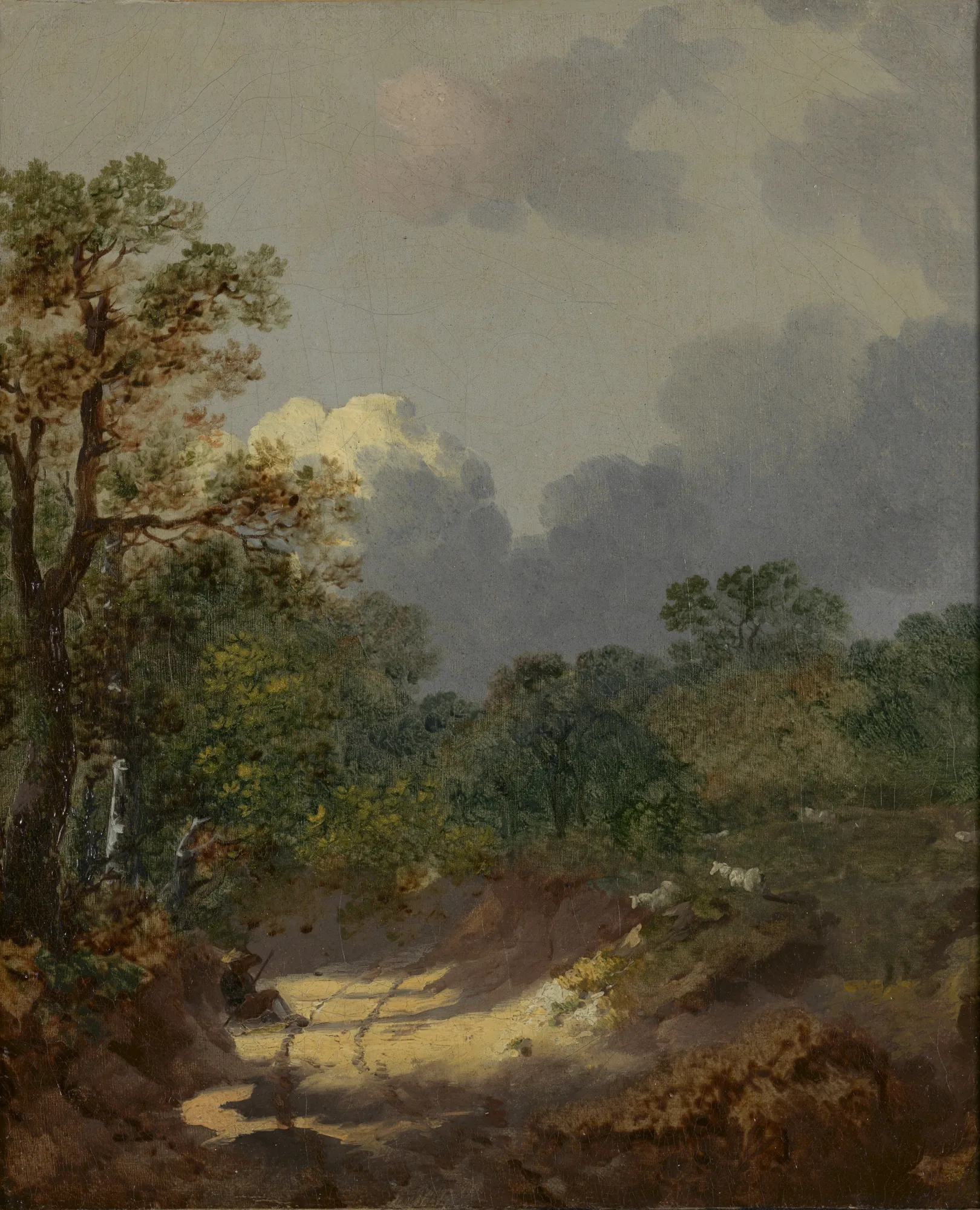 Wooded Landscape with Resting Shepherd
