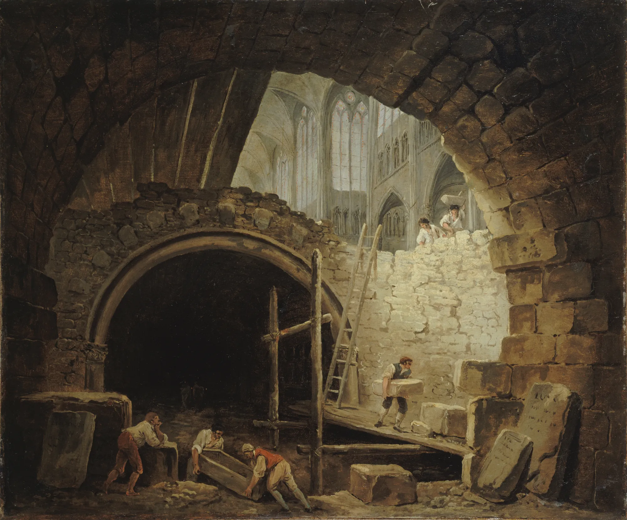 Looting of Royal Tombs in Saint-Denis Basilica