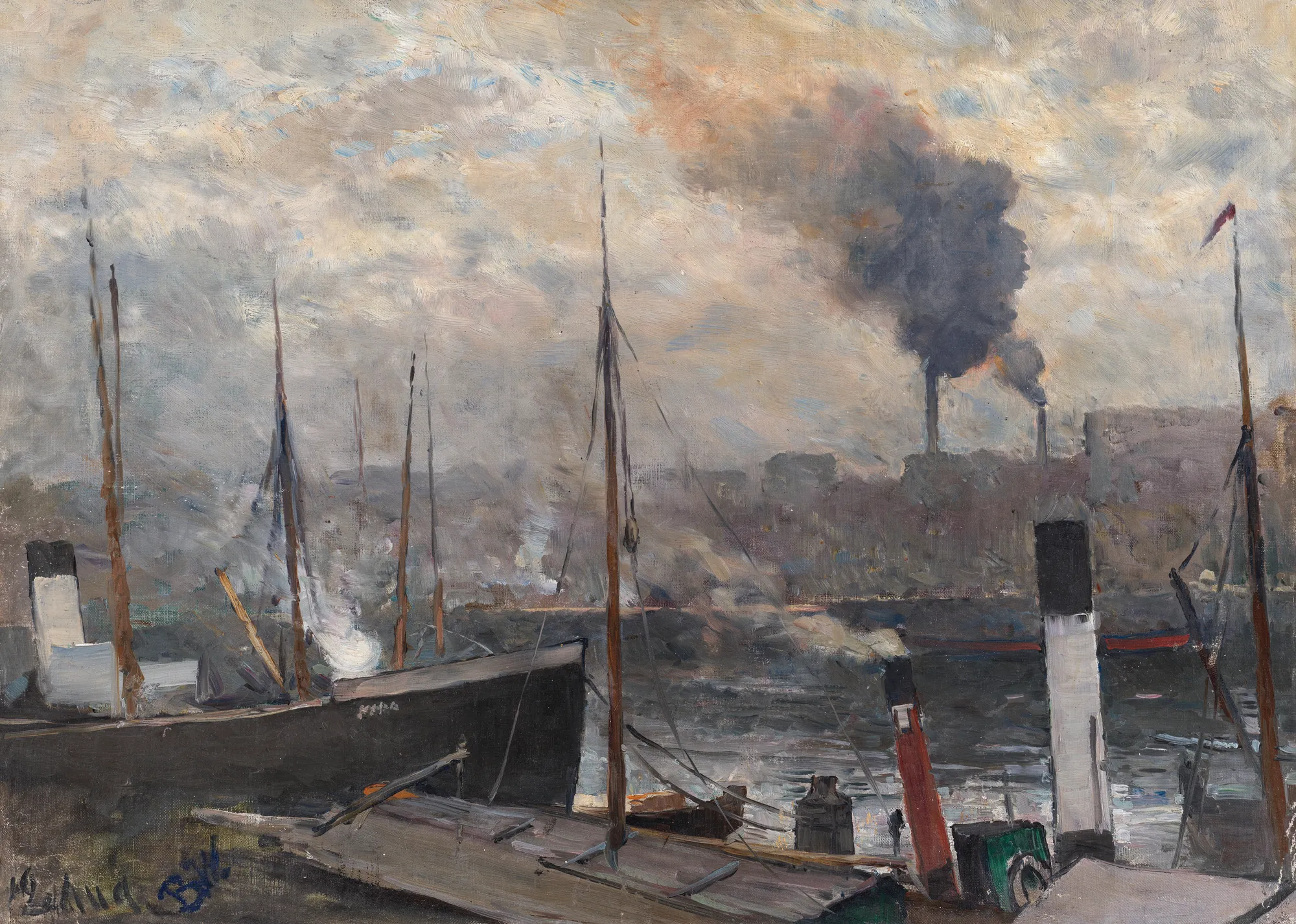 View from a Harbor in Paris