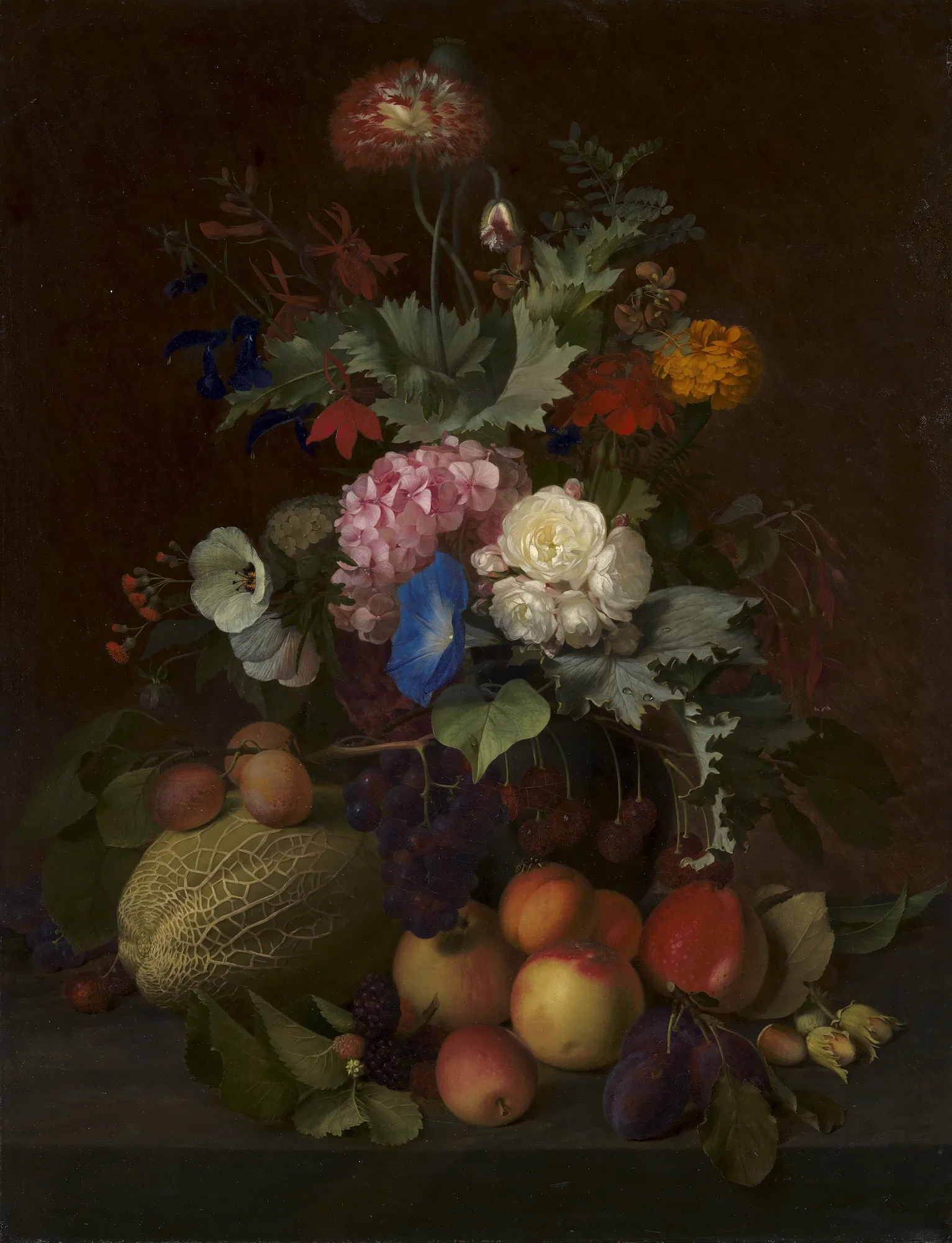 Still Life with Fruit and Flowers