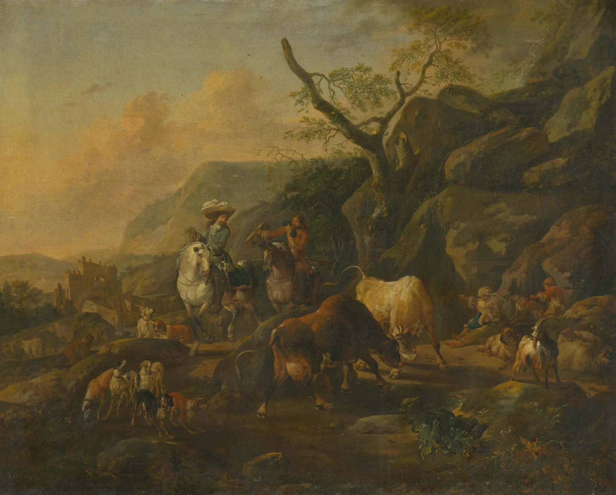 Landscape with Hunters