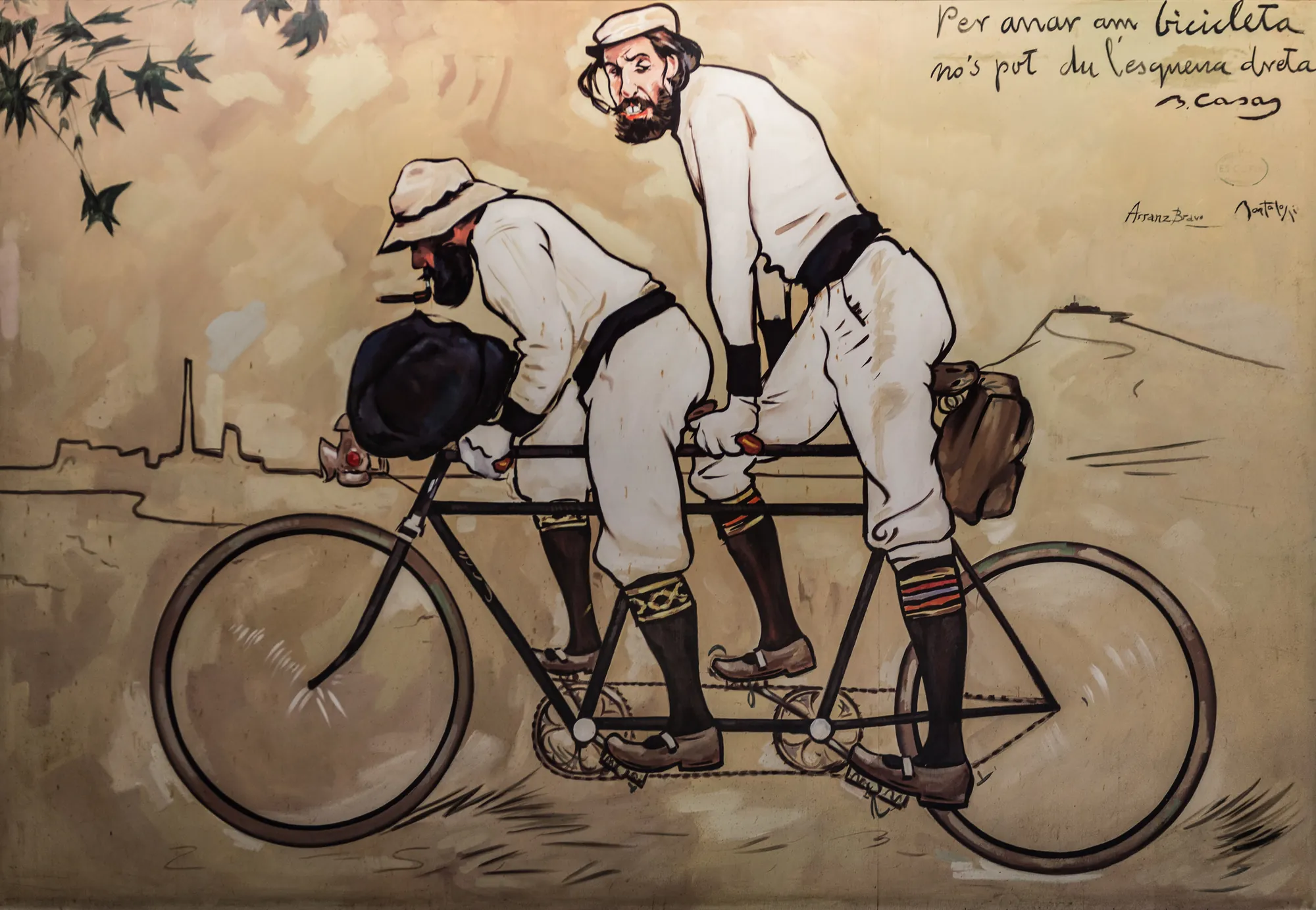 Ramon Casas and Pere Romeu on a Tandem