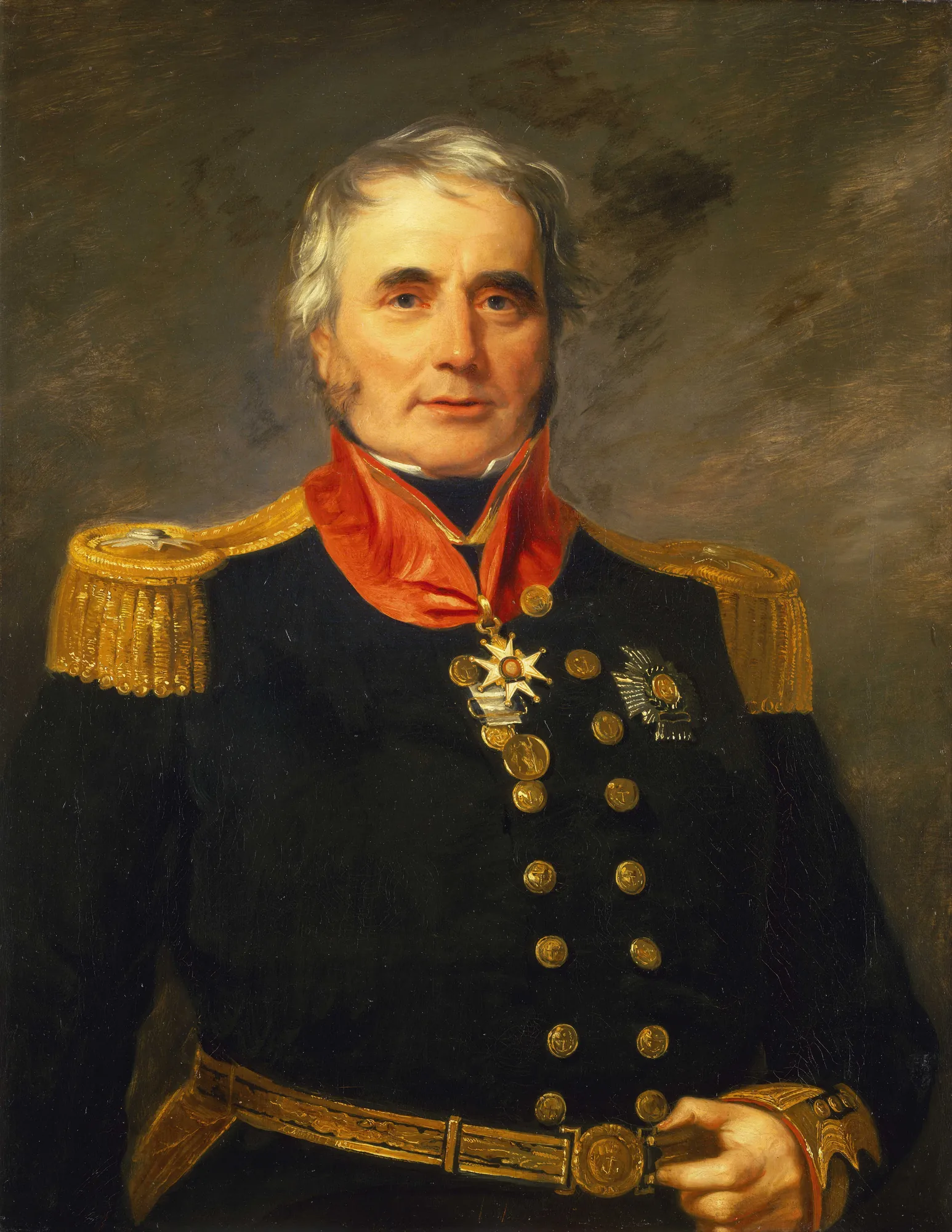 Rear-Admiral Sir James Alexander Gordon Rear-Admiral Sir James Alexander Gordon by Andrew Morton. A half-length portrait of a gray-haired man in a dark naval uniform with gold epaulettes and medals.