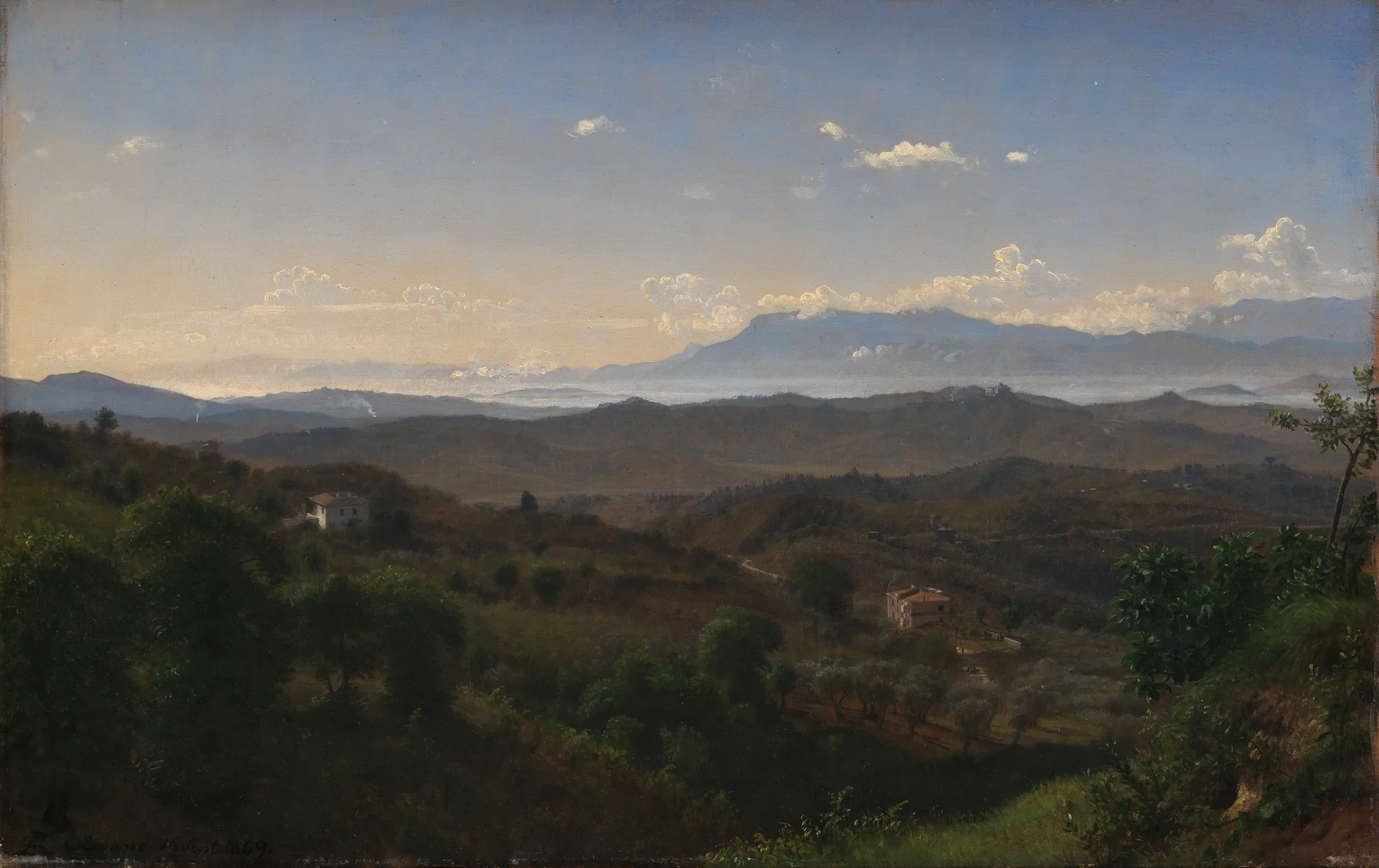 View of the Sacco Valley Southeast of Olevano