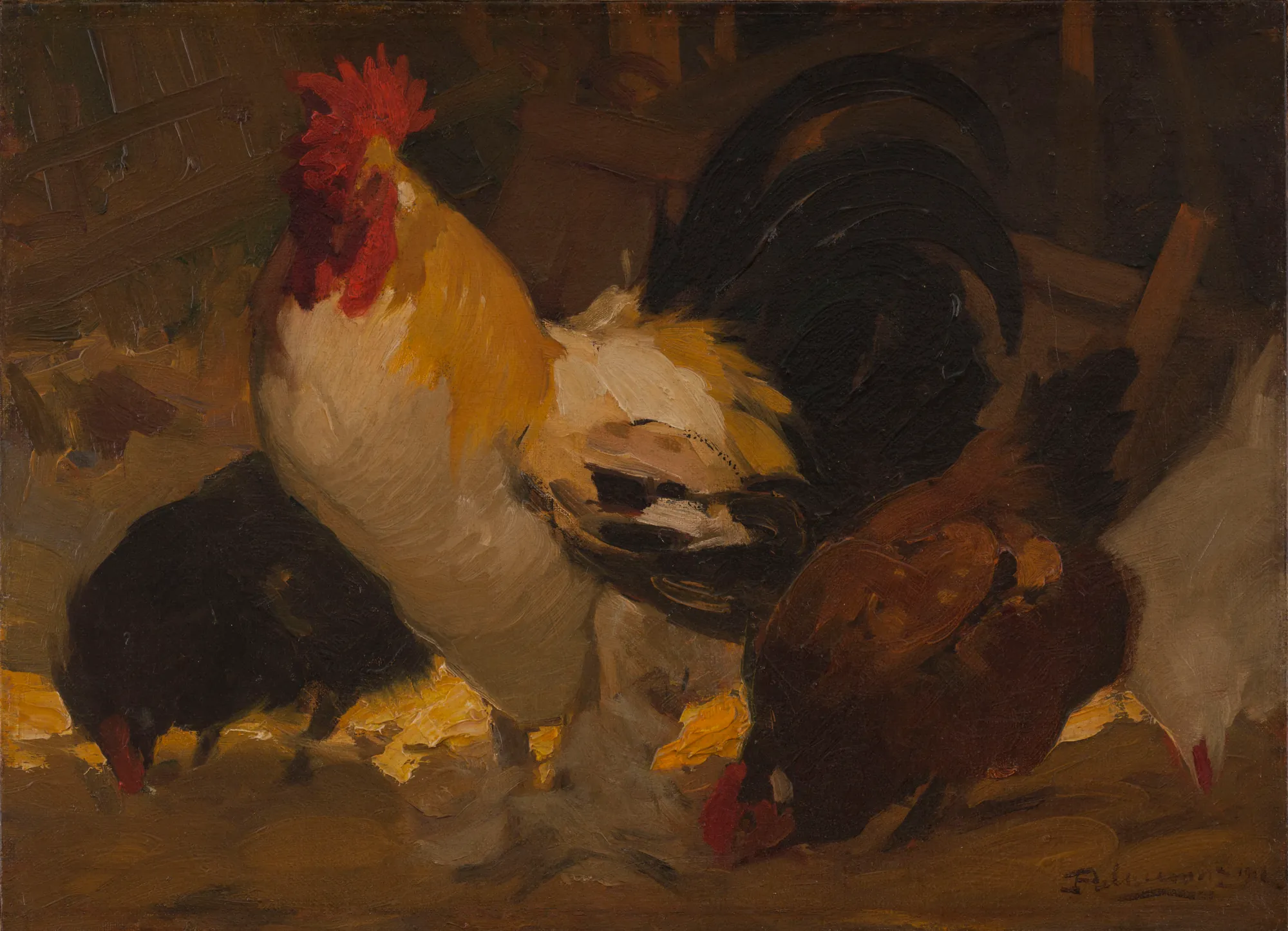 Coq et poules