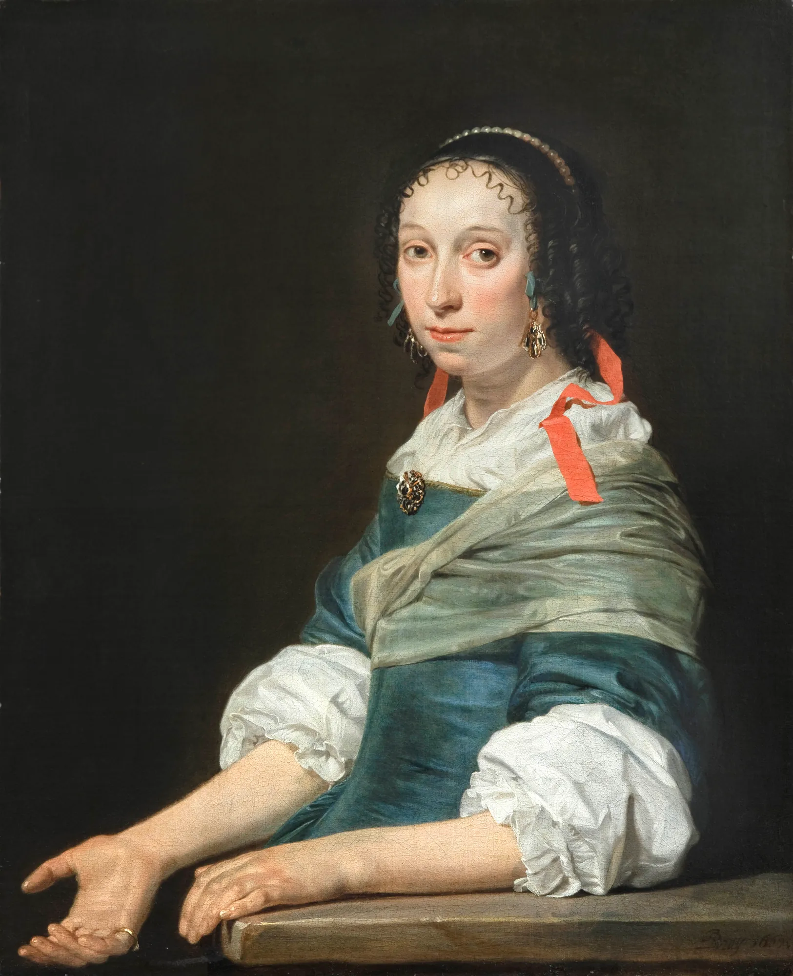 Portrait of a Woman with a Red Bow