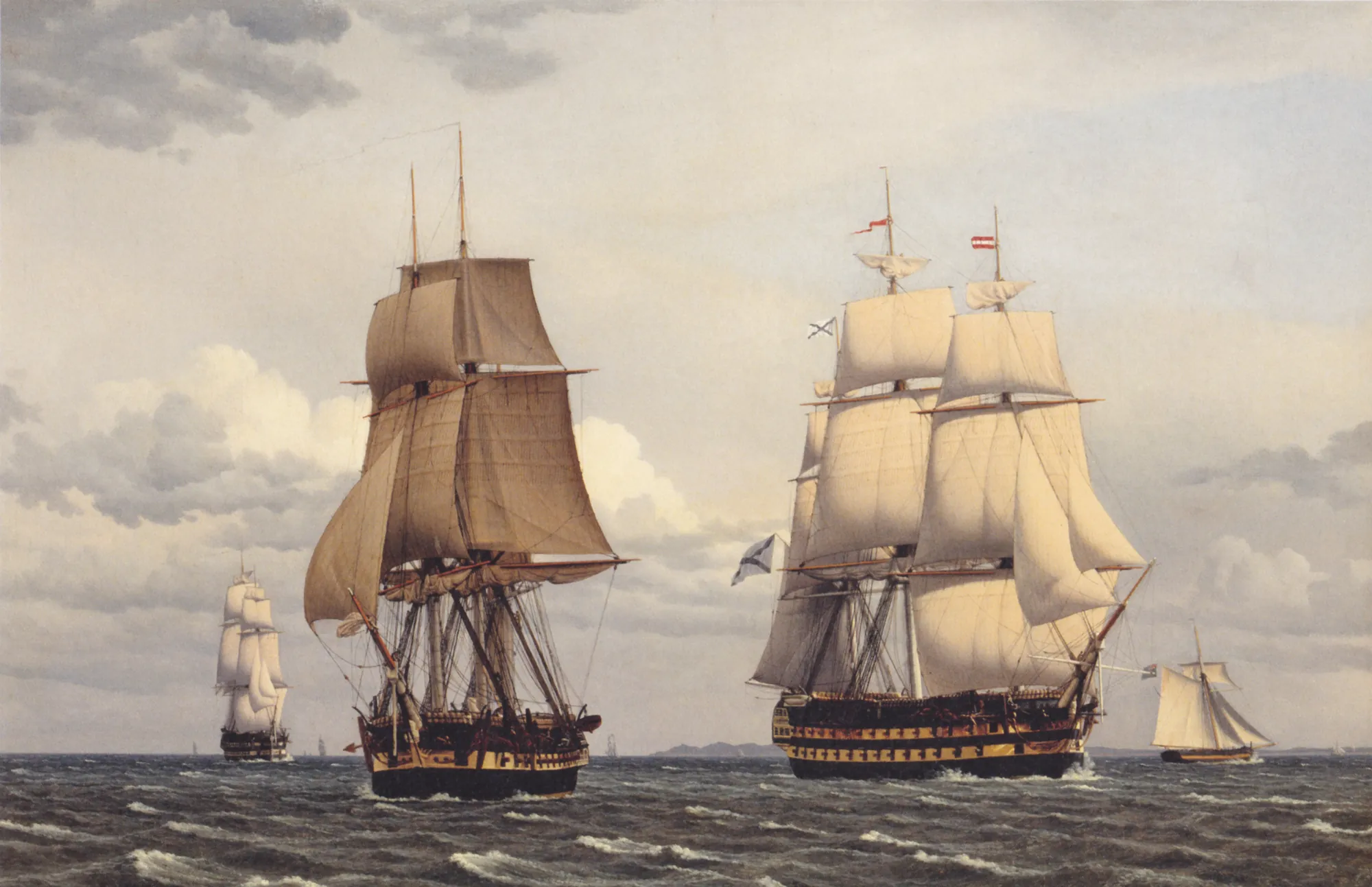 Two Russian Ships of Line in the Øresund