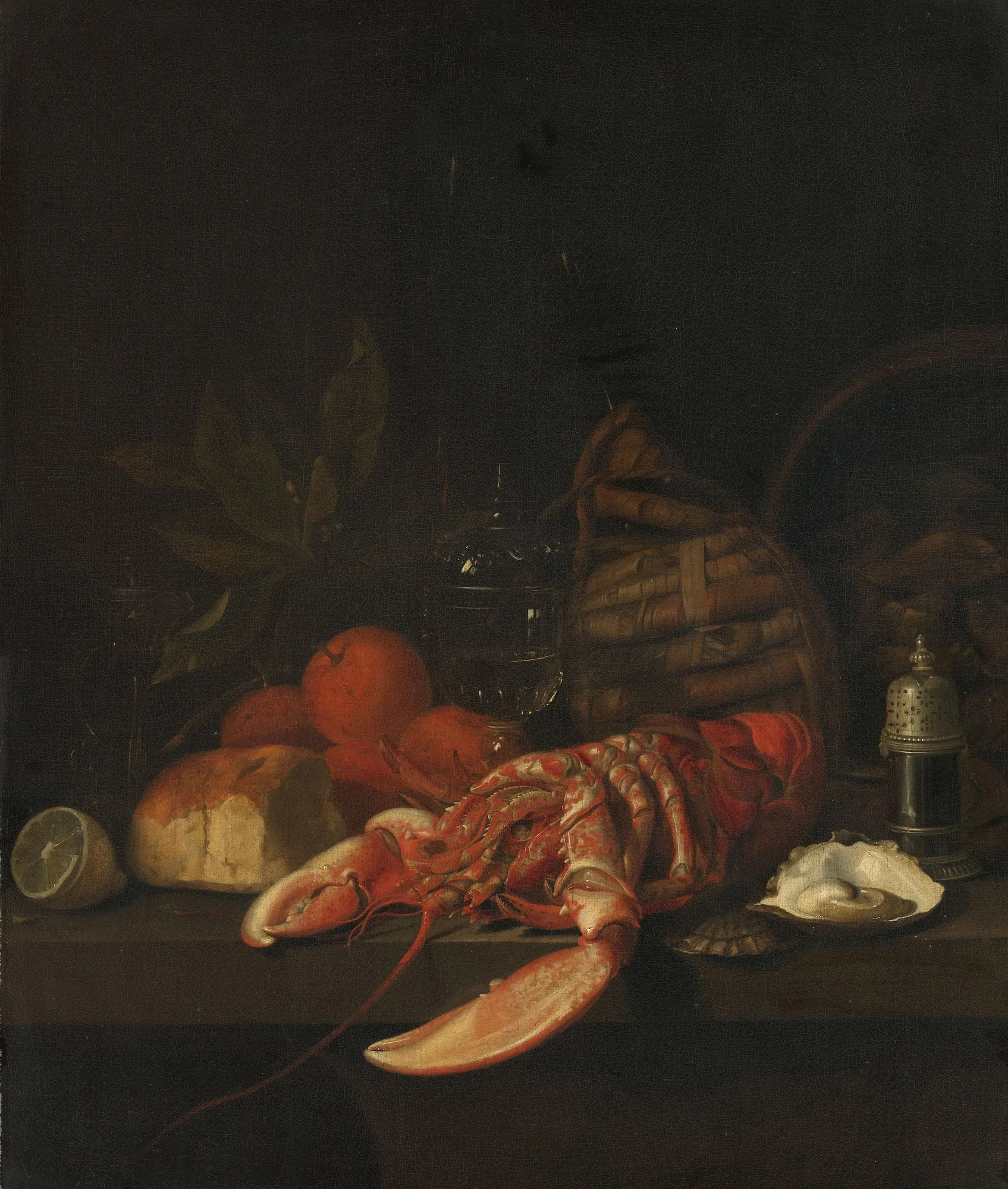 Still Life with a Lobster and Oysters