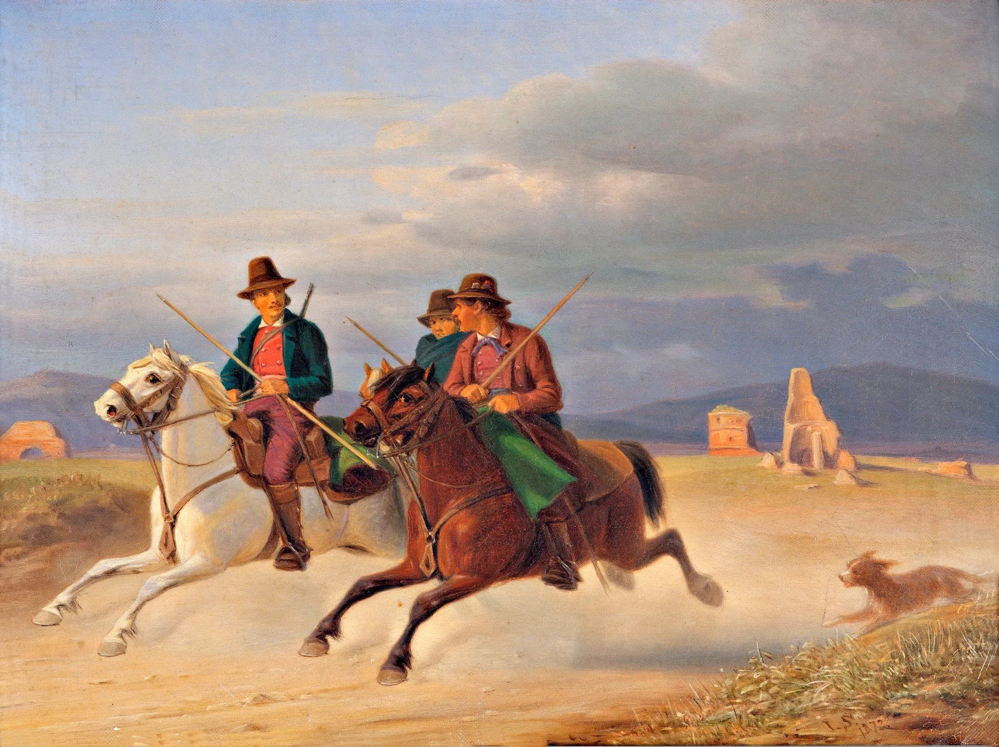 Three Riders of the Campagna