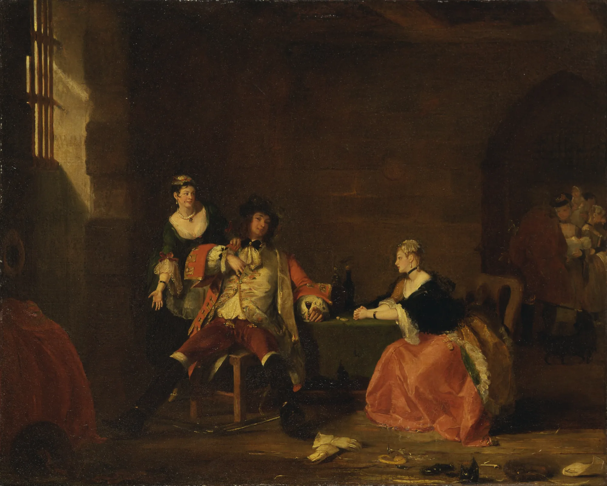 Captain Macheath Upbraided by Polly and Lucy in the Beggar's Opera