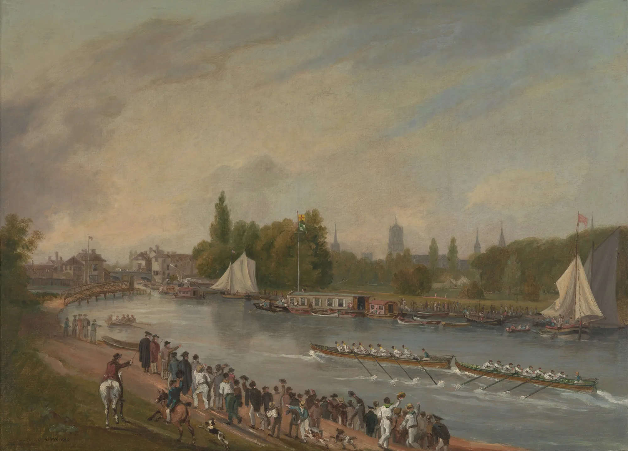 A Boat Race on the River Isis, Oxford