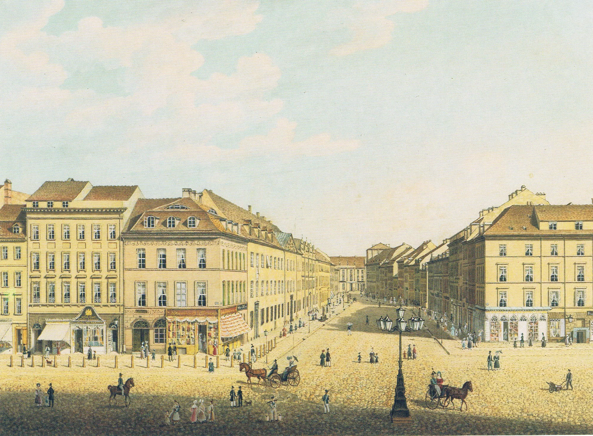 View from the Royal Castle in Berlin to the Breite Straße