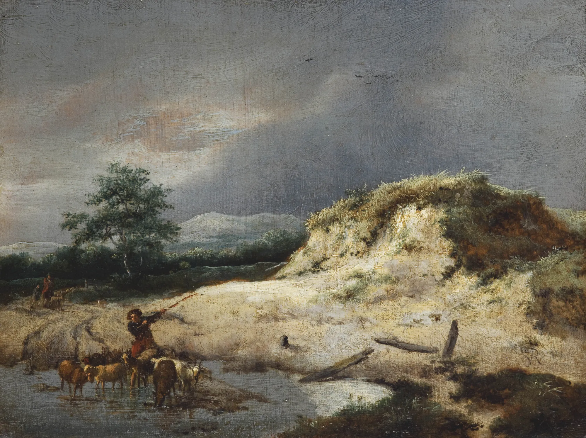 Dunes with a Herdsman and his Herd