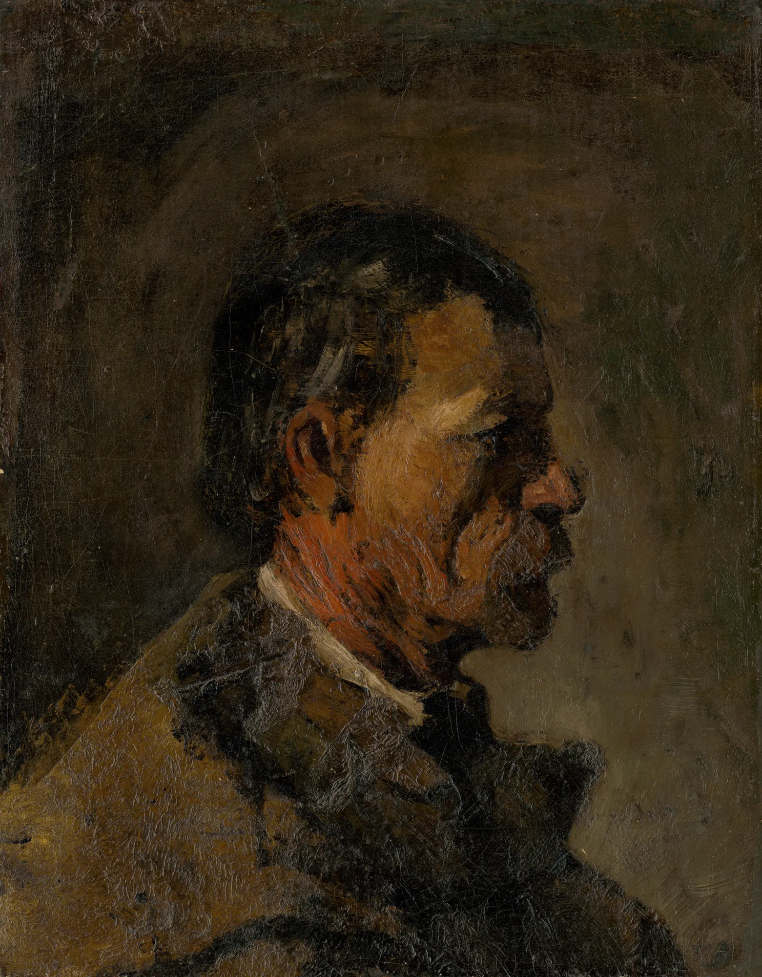 Profile of an Older Bearded Man