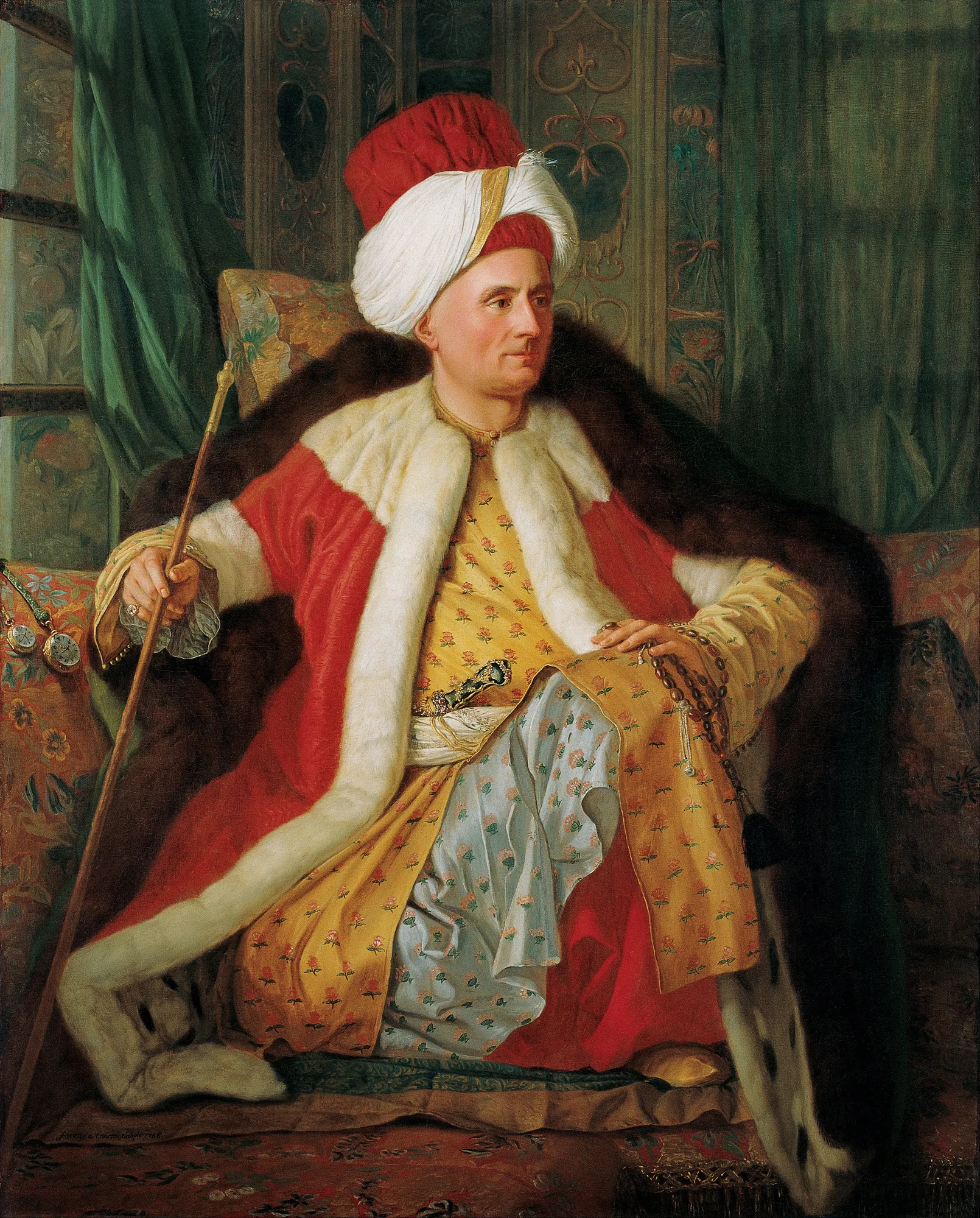 Portrait of Charles Gravier, Count of Vergennes, in Turkish Attire