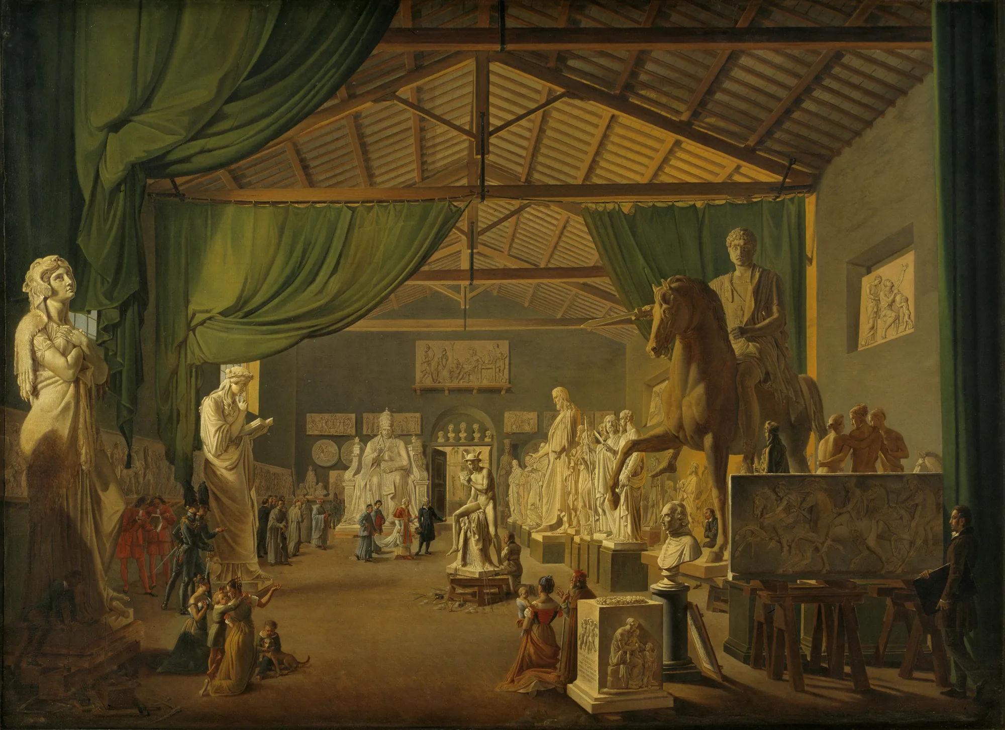 Pope Leo XII Visiting Thorvaldsen's Studio at Piazza Barberini