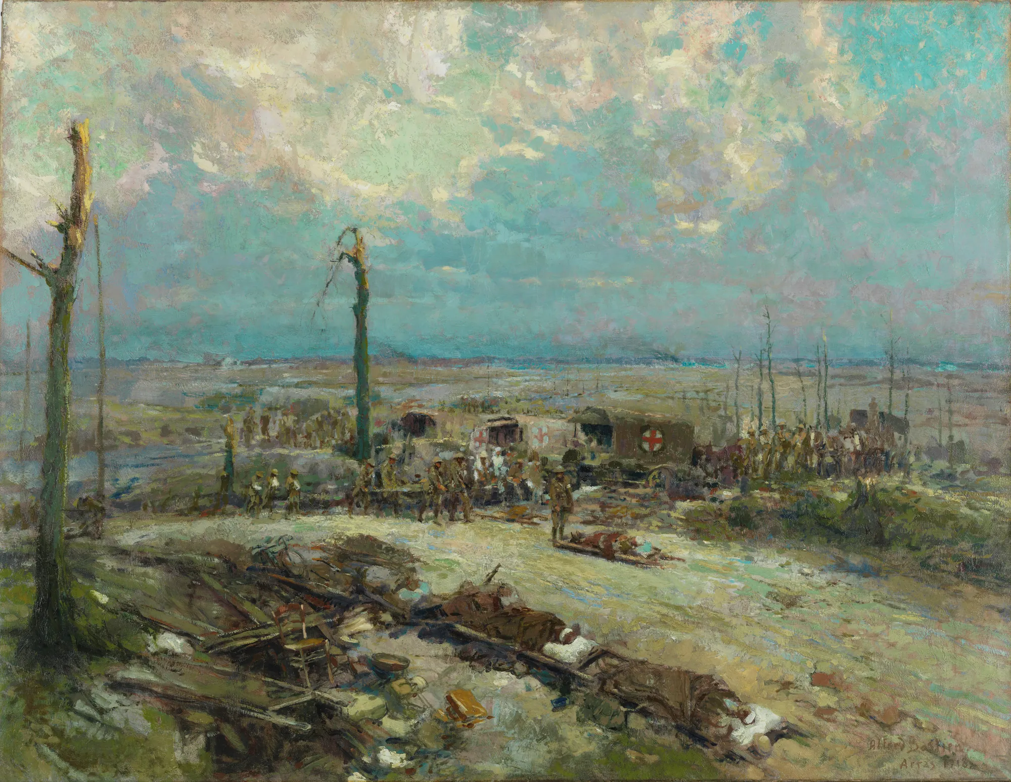 Dressing Station in the Field, Arras