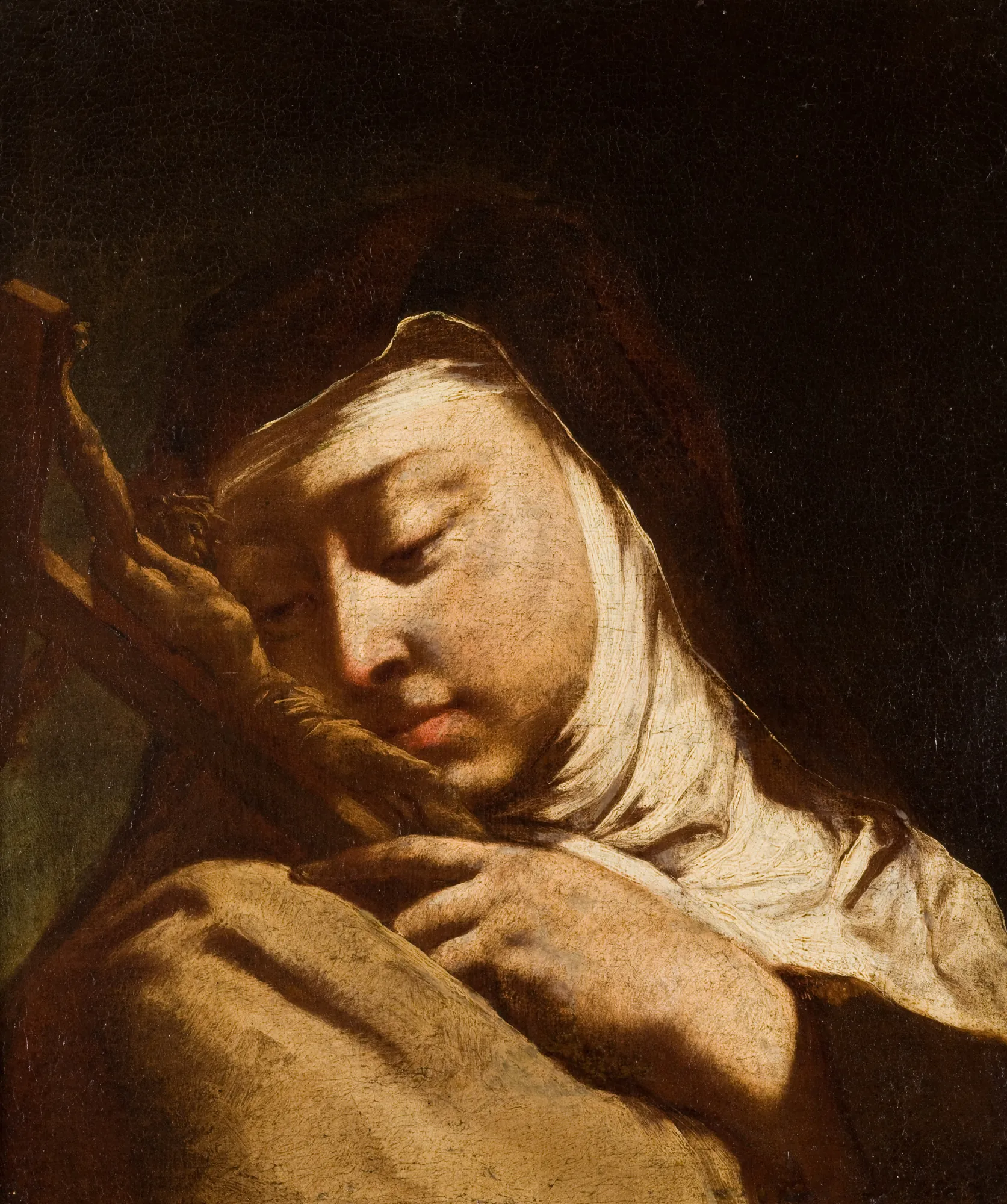 Saint Teresa of Ávila Contemplating the Cross