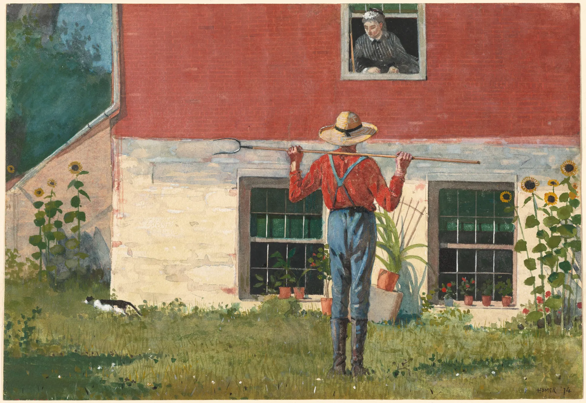 In the Garden (Rustic Courtship)
