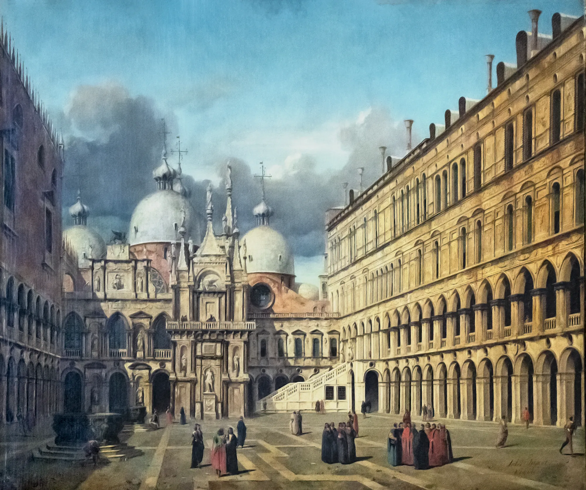 Interior of the Doge's Palace in Venice