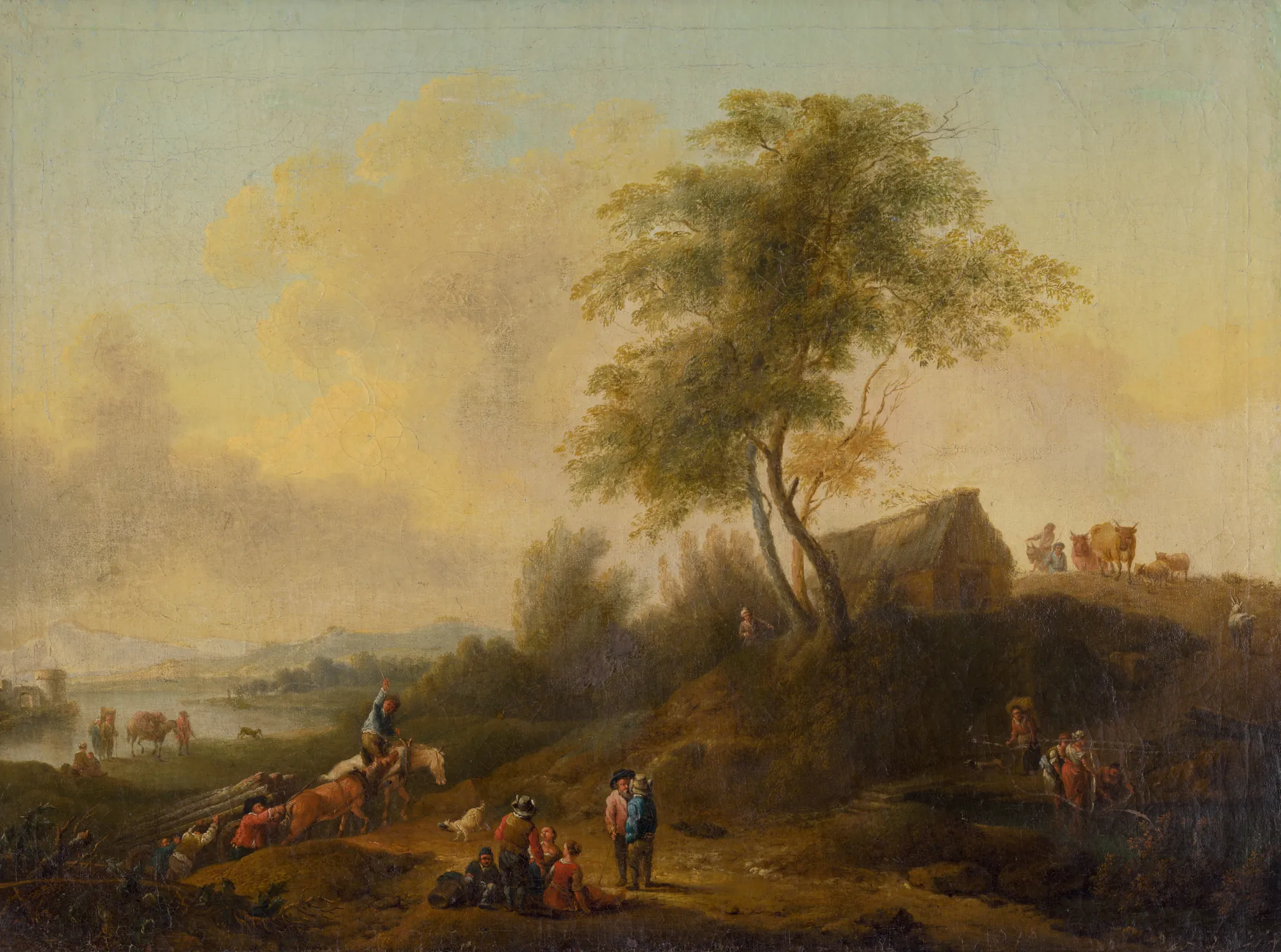 Romantic Landscape with Woodcutters