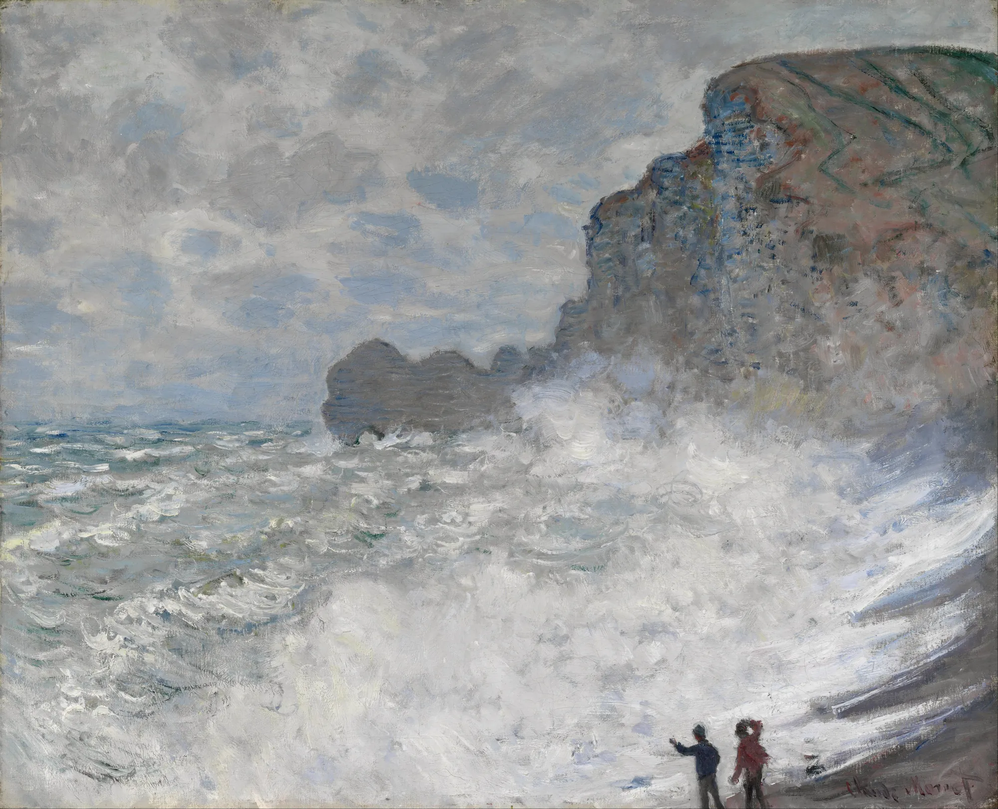 Rough Weather at Étretat