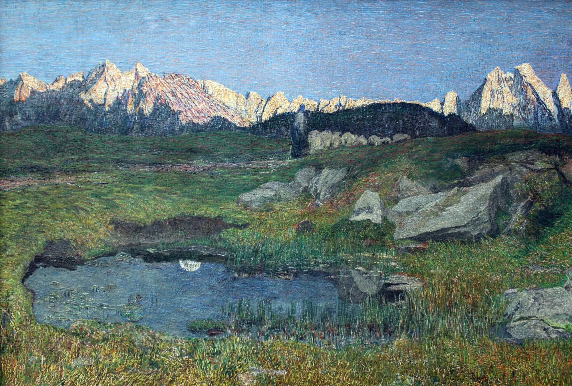Alpine Landscape at Sunset