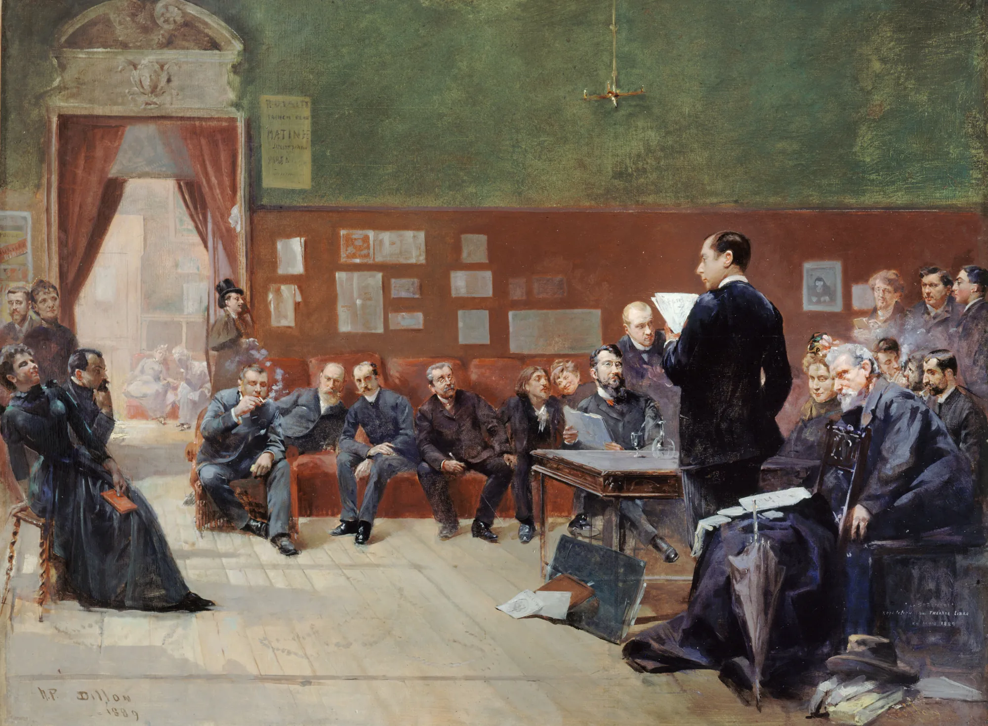 Répétition de la Sérénade au Théâtre-Libre