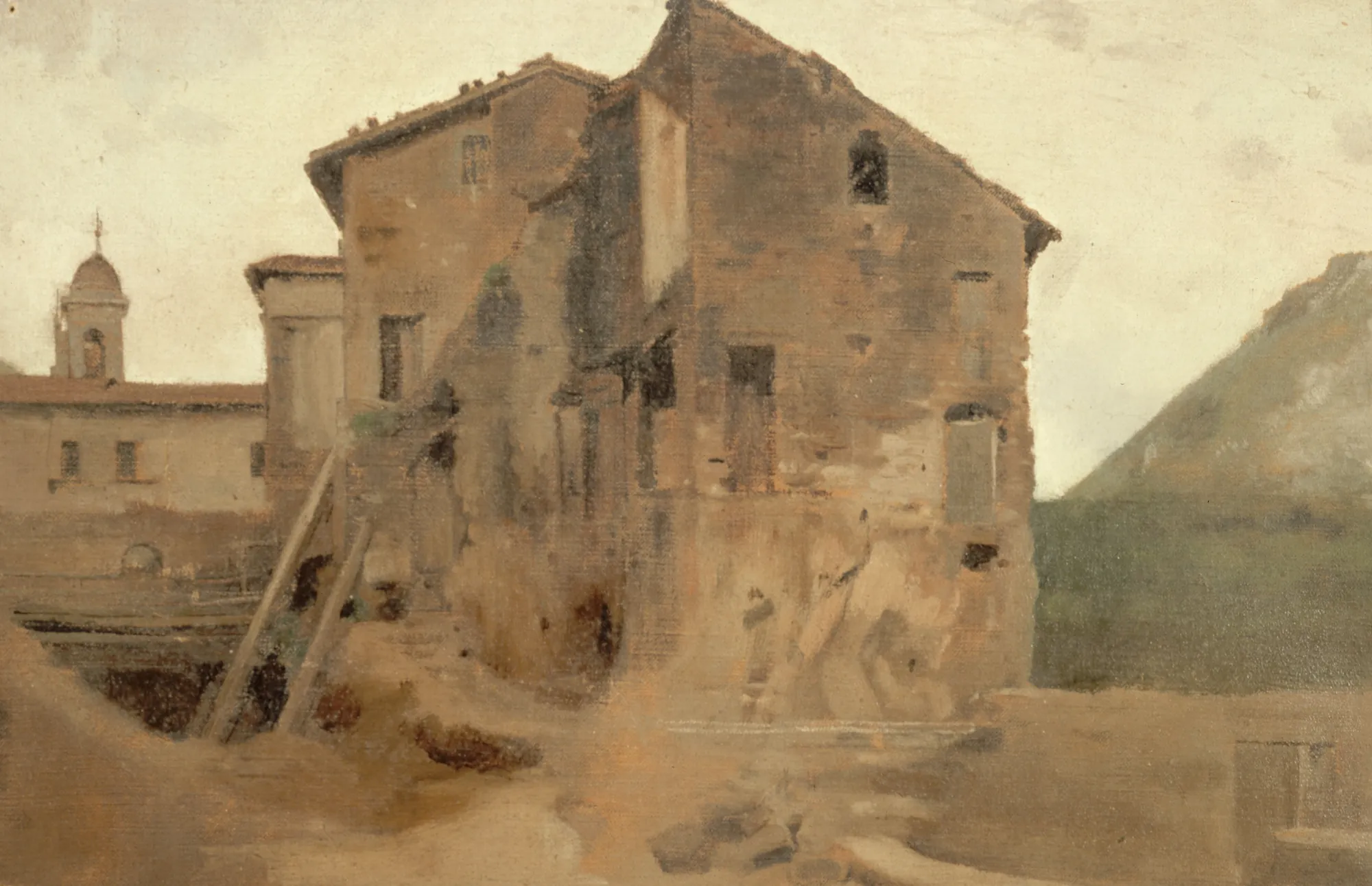 Masure dans la campagne de Rome