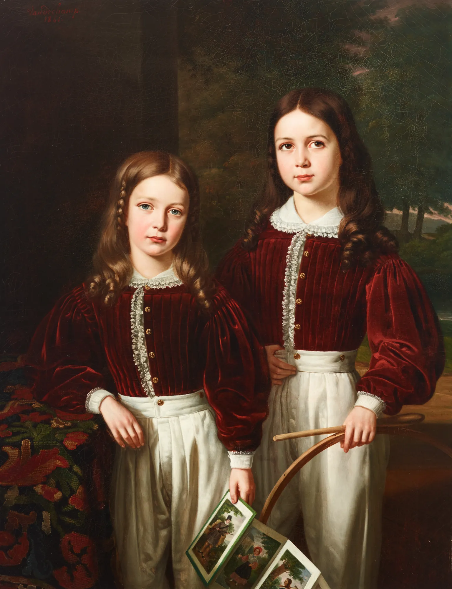 Portrait of Two Children (Sons of the Comte de LaSalle)